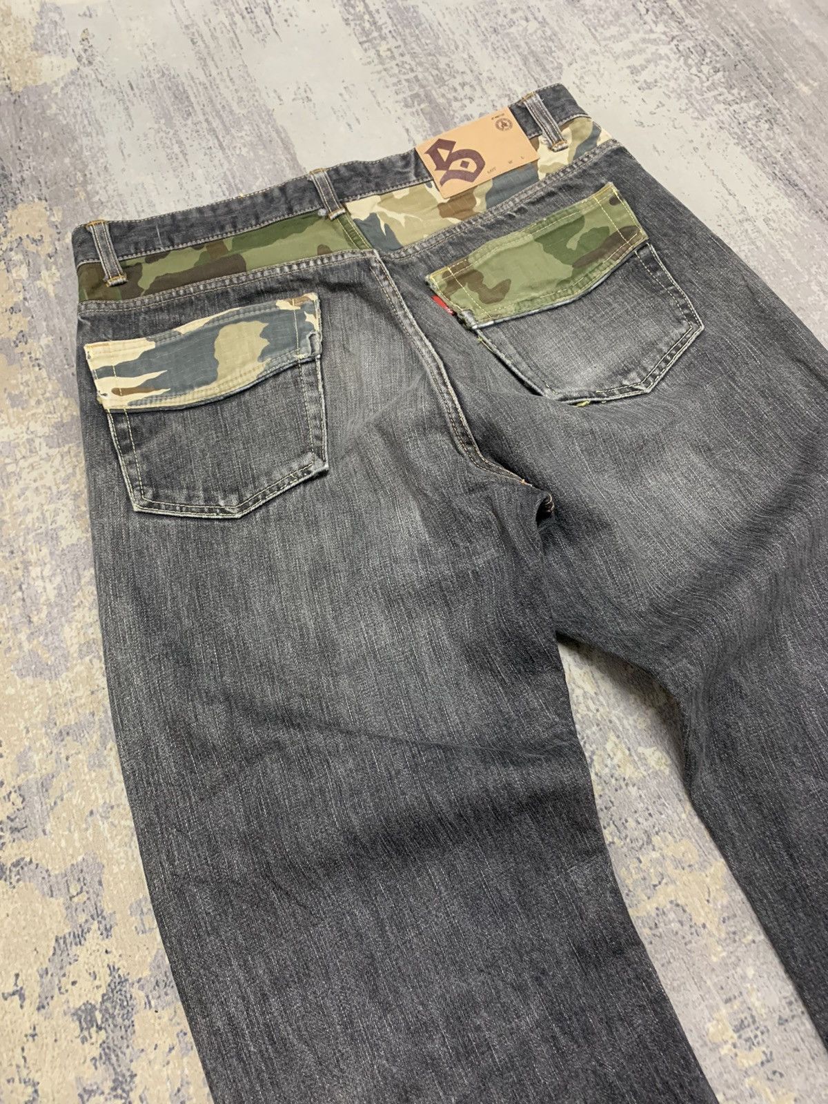 FDMTL JAPAN Fundamental Faded Baggy Jeans Size US 34 / EU 50 - 12 Thumbnail