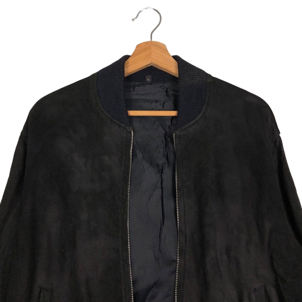 Japanese Brand 🔥90’s Vintage Genuine Leather Jacket Bomber Japan Made Size US L / EU 52-54 / 3 - 4 Thumbnail