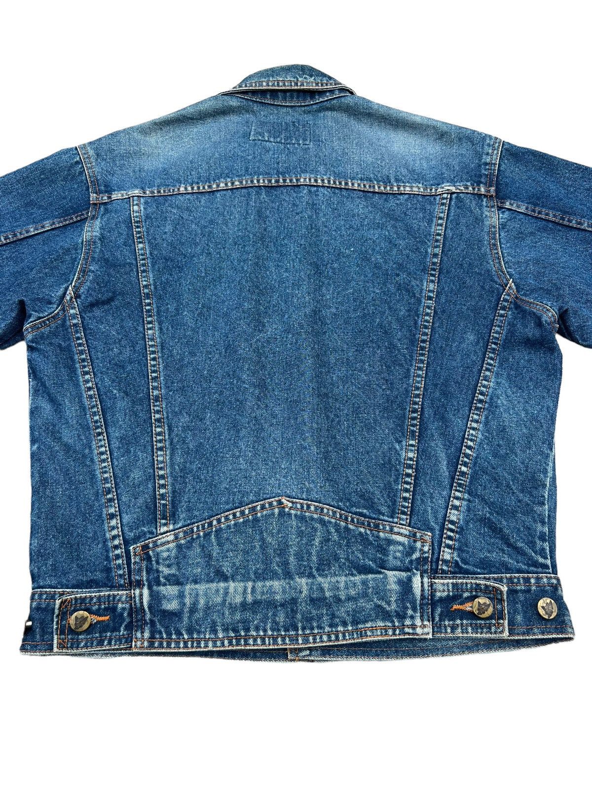 Vintage Vintage 90s Gauloises France Fade Muddy Denim Trucker Jacket Size US M / EU 48-50 / 2 - 19 Thumbnail
