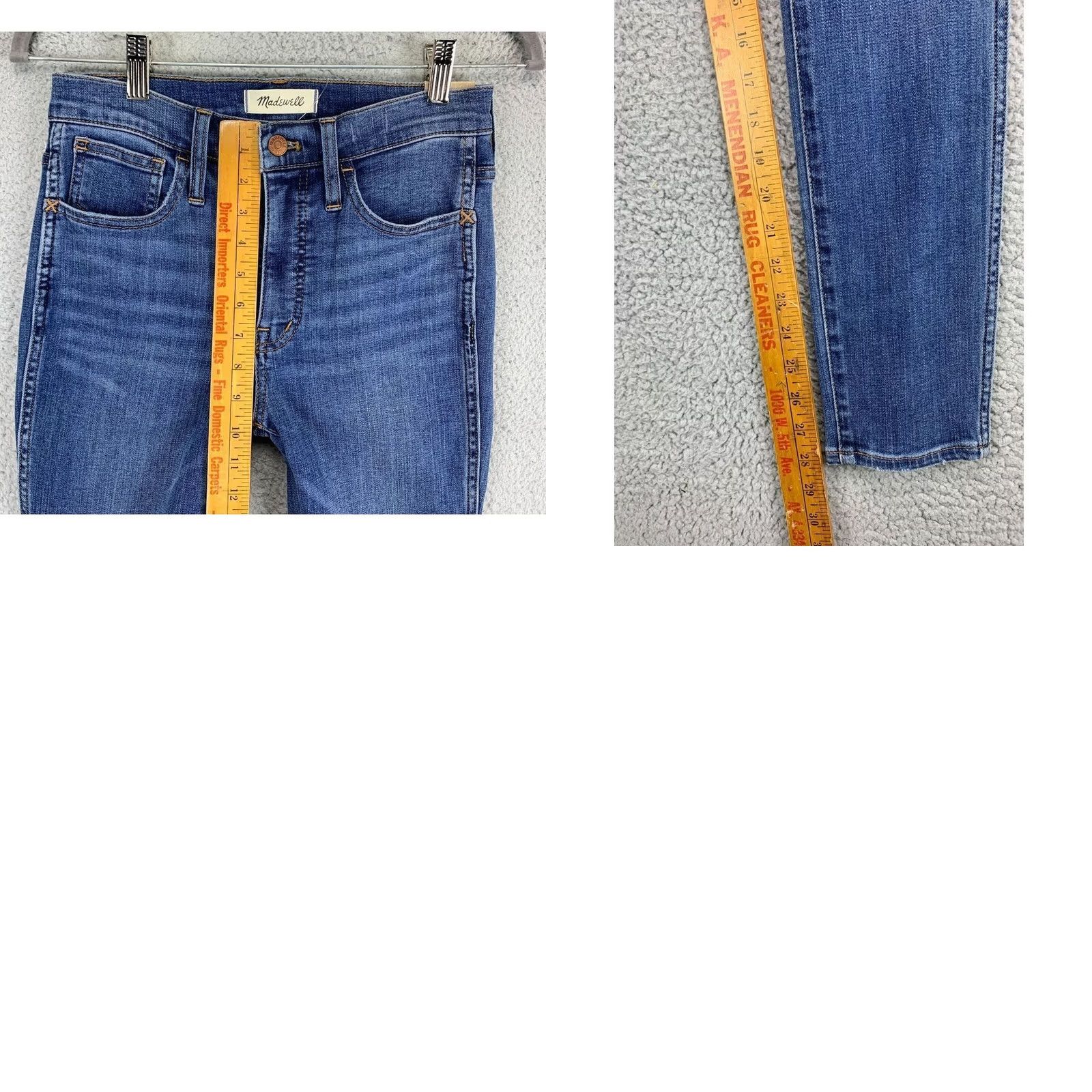 Madewell Madewell Jeans Womens 25 Blue Distressed High Rise Skinny Denim Pants Ladies NEW Size 42" / US 20 - 8 Thumbnail