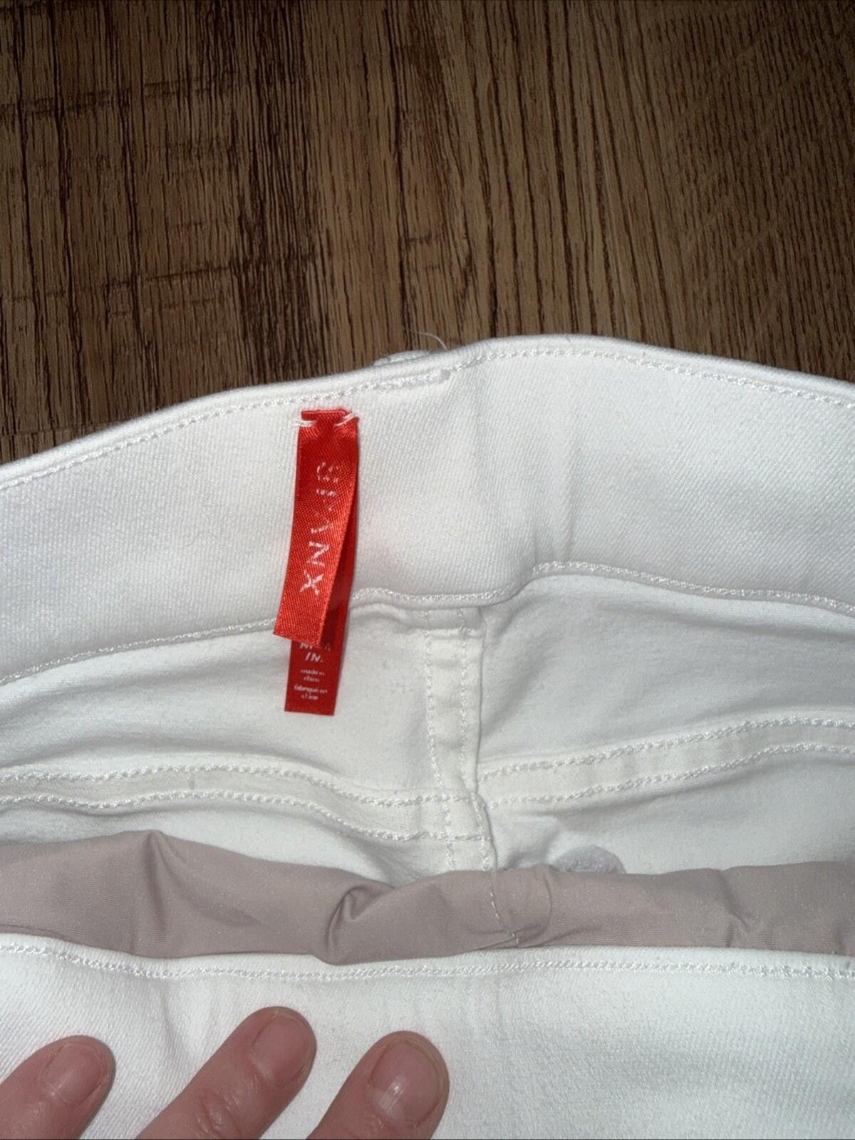 Domenico Spano Spanx EveryWear Flare Jeans High Rise 70s White Raw Hem Size 32" / US 10 / IT 46 - 3 Thumbnail