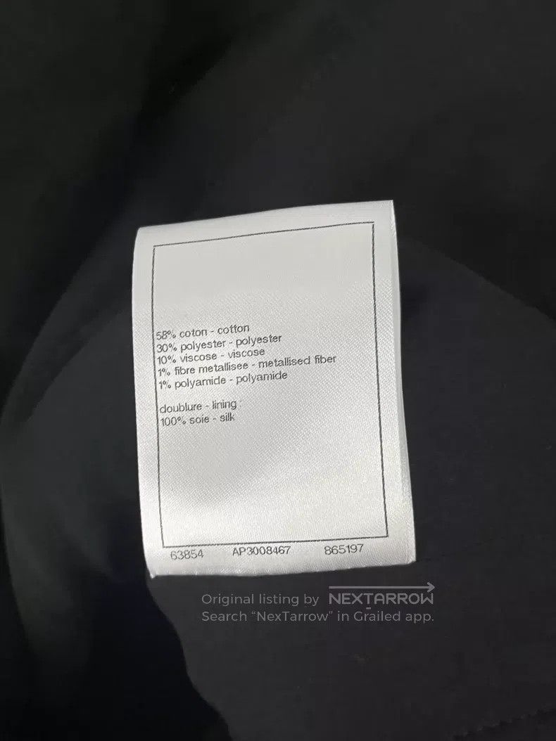 Chanel Chanel 25S popular black glitter two-pocket tweed jacket Size XS / US 0-2 / IT 36-38 - 7 Thumbnail