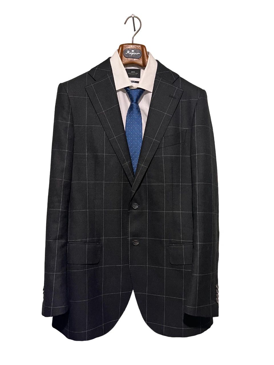 Suitsupply Suitsupply Black Windowpane Check Lazio Suit Jacket Blazer Size 42L - 1 Thumbnail