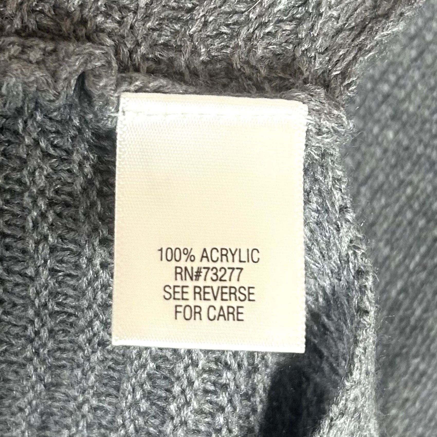 Croft & Barrow Croft & Barrow Womens Knit V-Neck Sweater L Long Sleeve NWT Gray Size L / US 10 / IT 46 - 7 Thumbnail