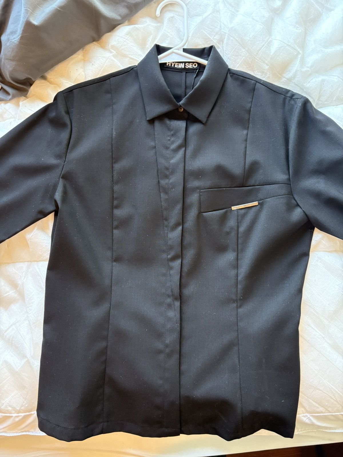 Hyein Seo Wool Slim Pin Shirt Size US L / EU 52-54 / 3 - 8 Thumbnail