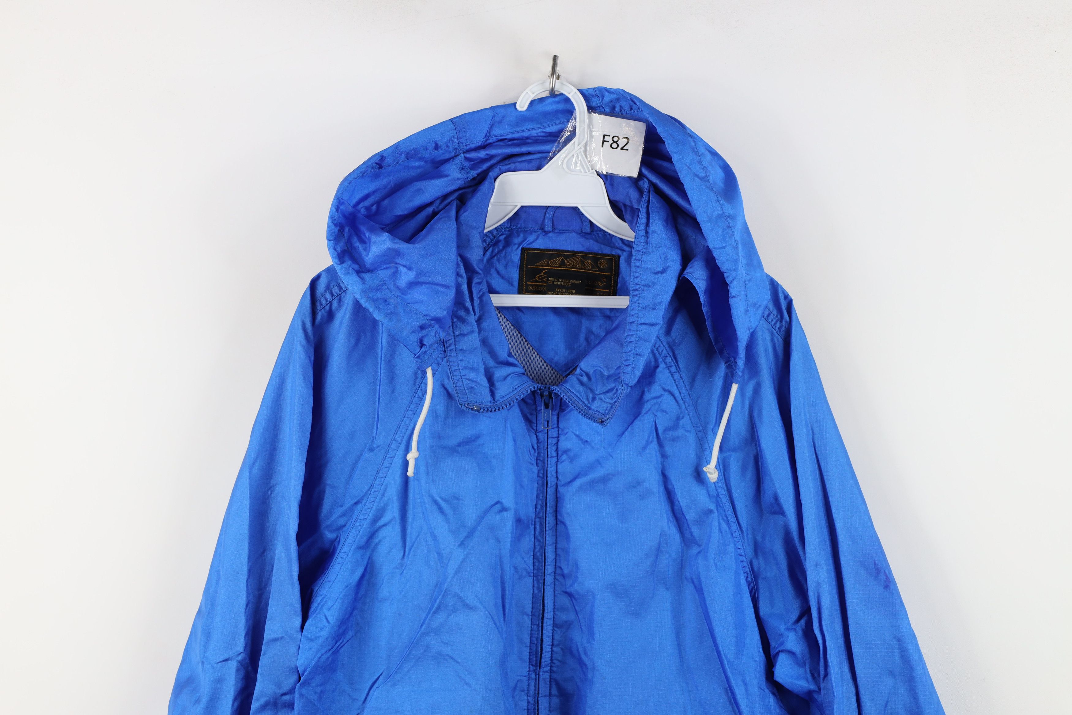 Eddie Bauer Vintage 90s Eddie Bauer Hooded Full Zip Windbreaker Jacket Size US M / EU 48-50 / 2 - 2 Thumbnail