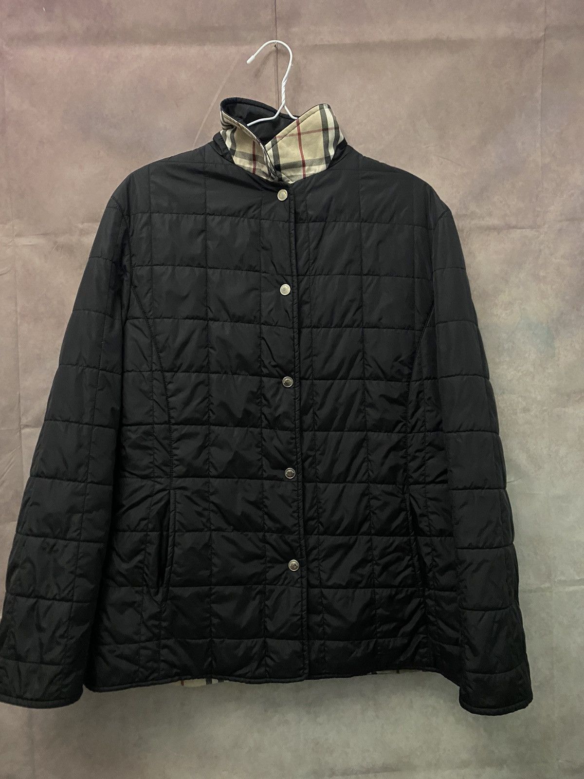 image of Burberry Jacket Luxury in Black, Women's (Size Medium)