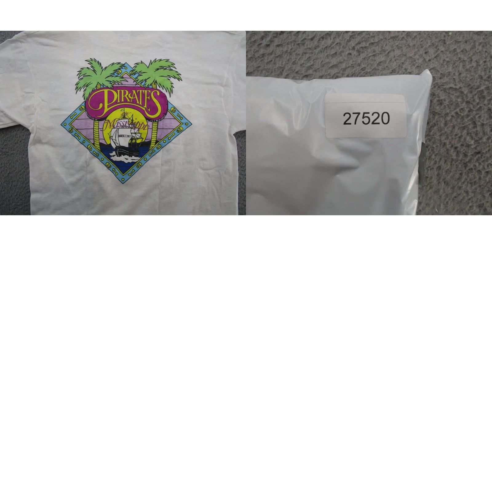 Fruit Of The Loom VINTAGE Pirates of the Mississippi Band Music SIGNED AUTOGRAPHED Shirt SZ L / Mens / White / Short Sleeve / T-Shirt Size US L / EU 52-54 / 3 - 9 Thumbnail