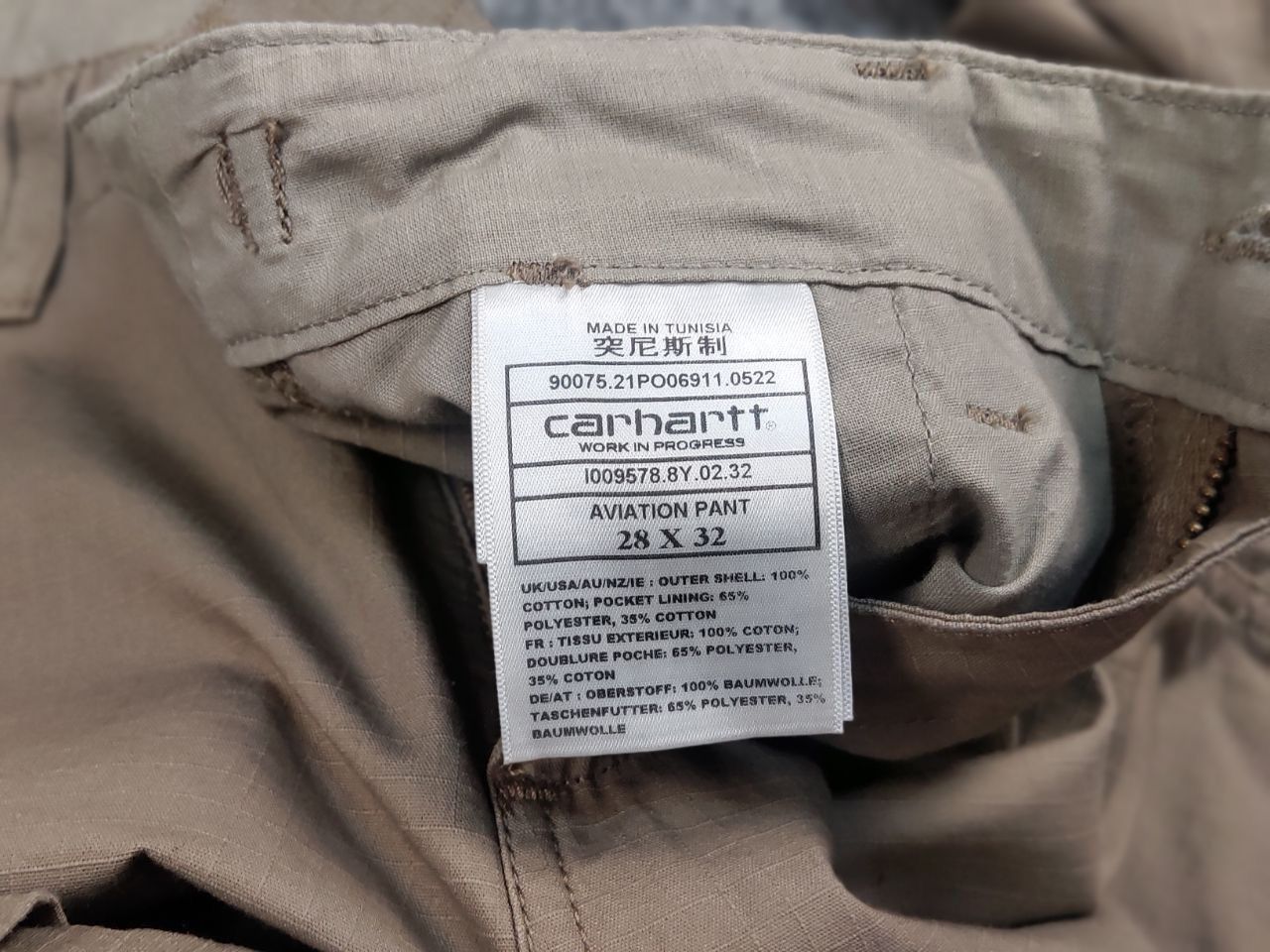 Carhartt Carhartt aviation Ripstop Cargo Pants Vintage 90's Style Size US 29 - 14 Thumbnail