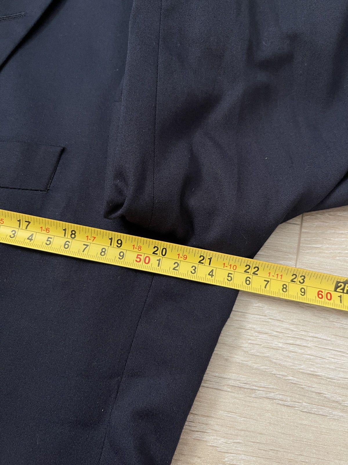 Vintage Vintage double-breasted blazer classic jacket black baccante Size 40R - 13 Thumbnail
