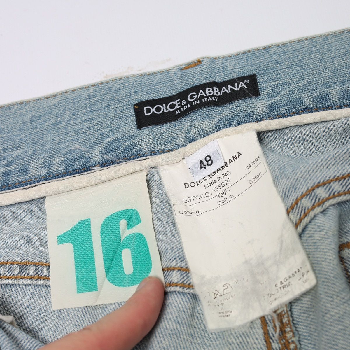 Dolce & Gabbana Dolce & Gabbana Jeans Denim Pants Distressed Fade Metal Logo Size US 32 / EU 48 - 14 Thumbnail