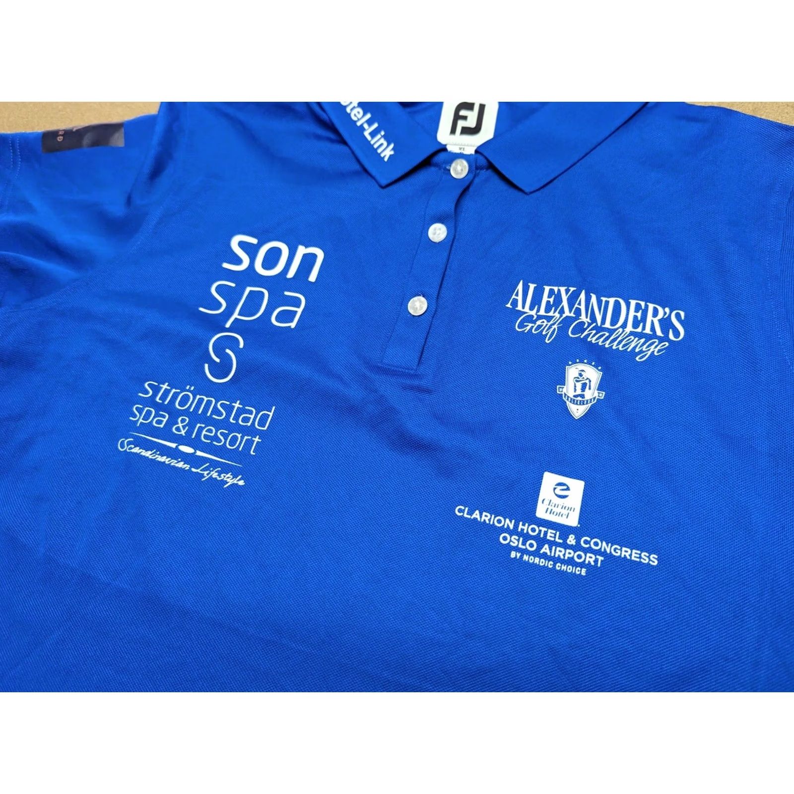 Footjoy FootJoy Polo Shirt Women XL Blue Tournament Short Sleeve Sponsors Golf Sport Shirt Size XL / US 12-14 / IT 48-50 - 7 Thumbnail
