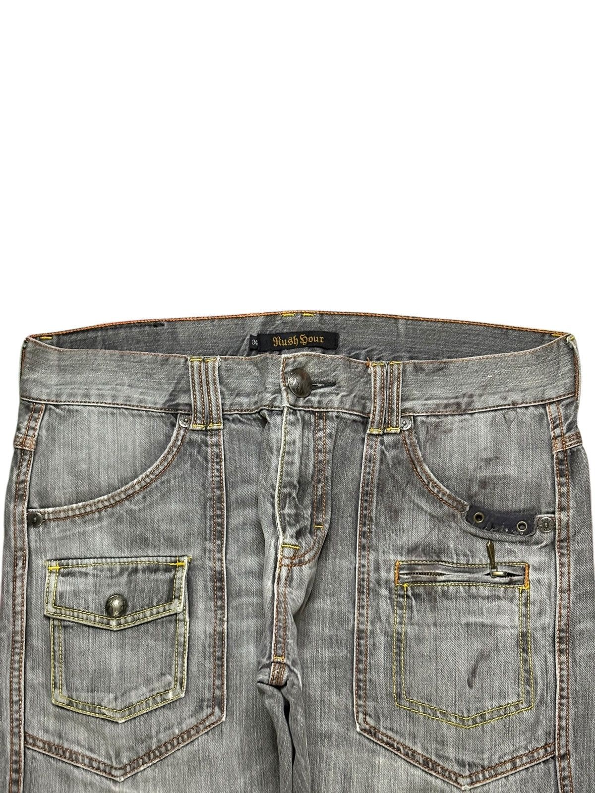 Japanese Brand Vintage Japanese Brand Bush Pant Faded Wash Loose Jeans Size US 36 / EU 52 - 4 Thumbnail