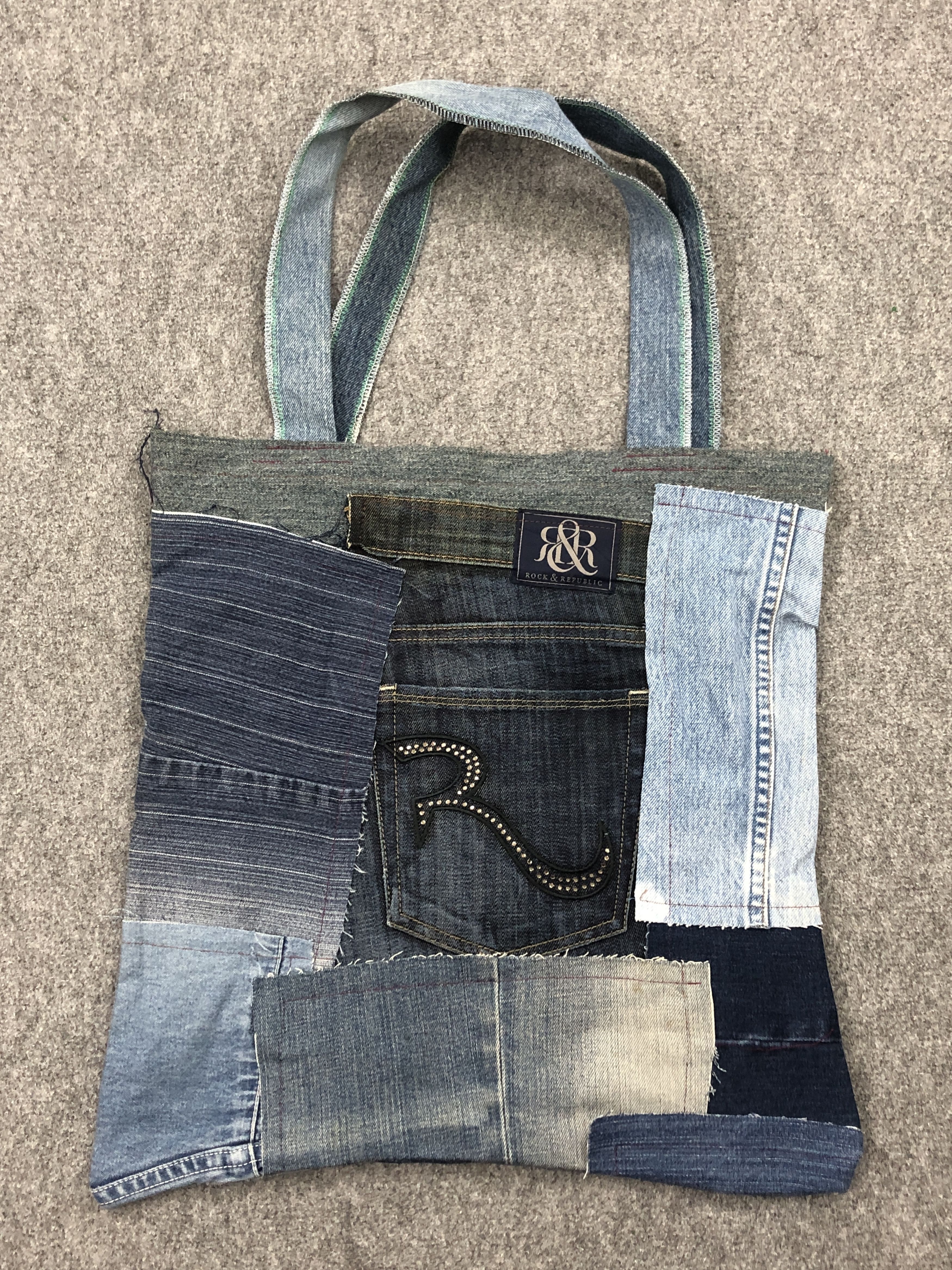 Japanese Brand Vintage Custom Made Jeans Totebag BG0156 Size ONE SIZE - 7 Thumbnail