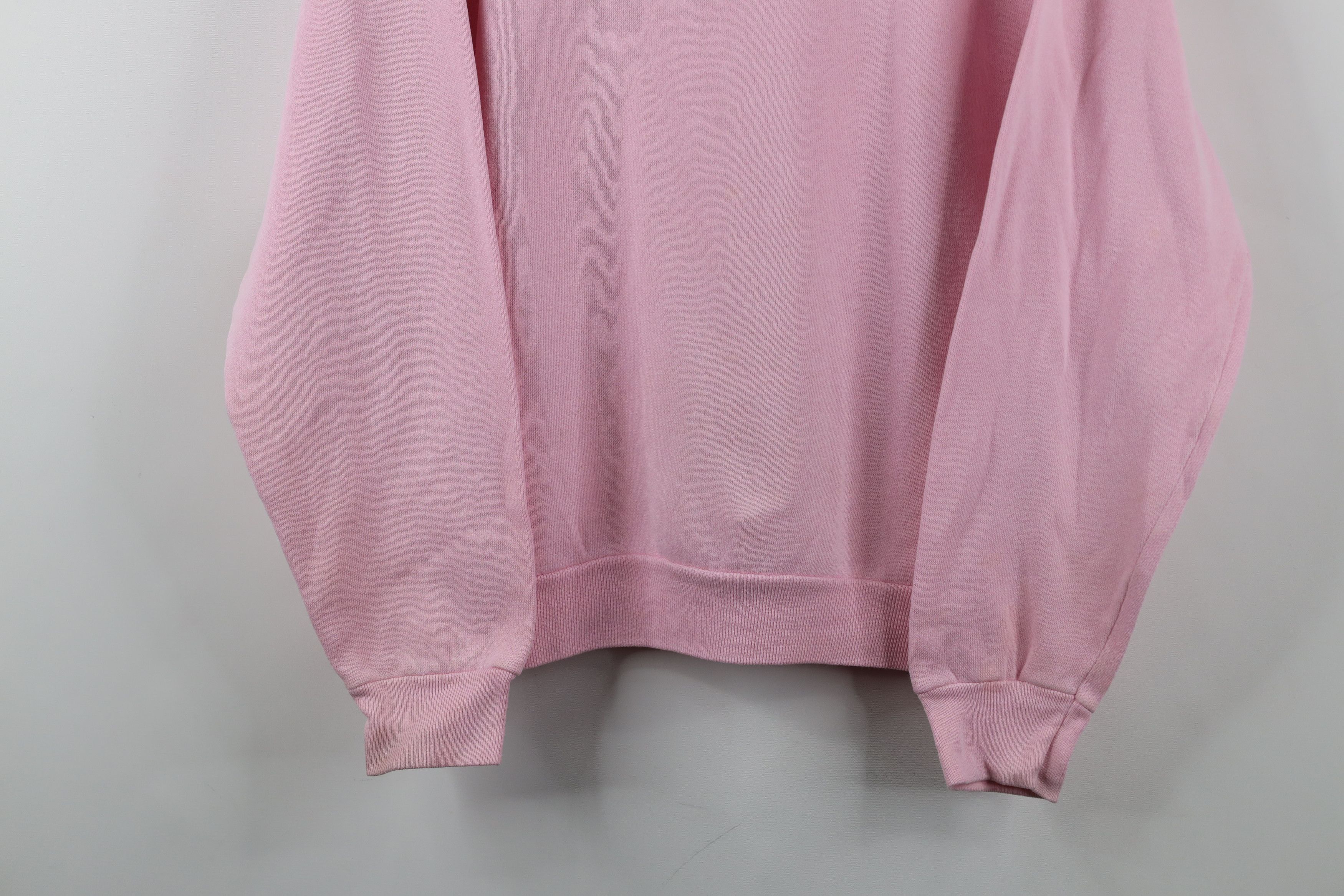 Vintage Vintage 80s 90s Streetwear Crewneck Sweatshirt Pink USA Size M / US 6-8 / IT 42-44 - 3 Thumbnail