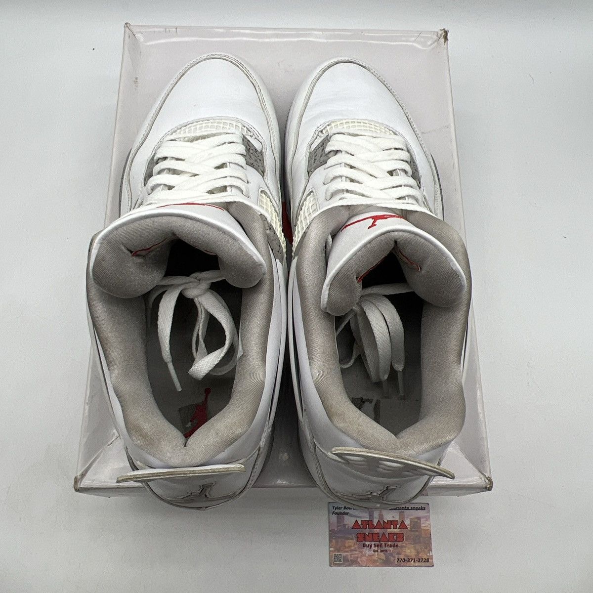 Jordan Brand Air Jordan 4 white Oreo Size US 14 / EU 47 - 7 Thumbnail
