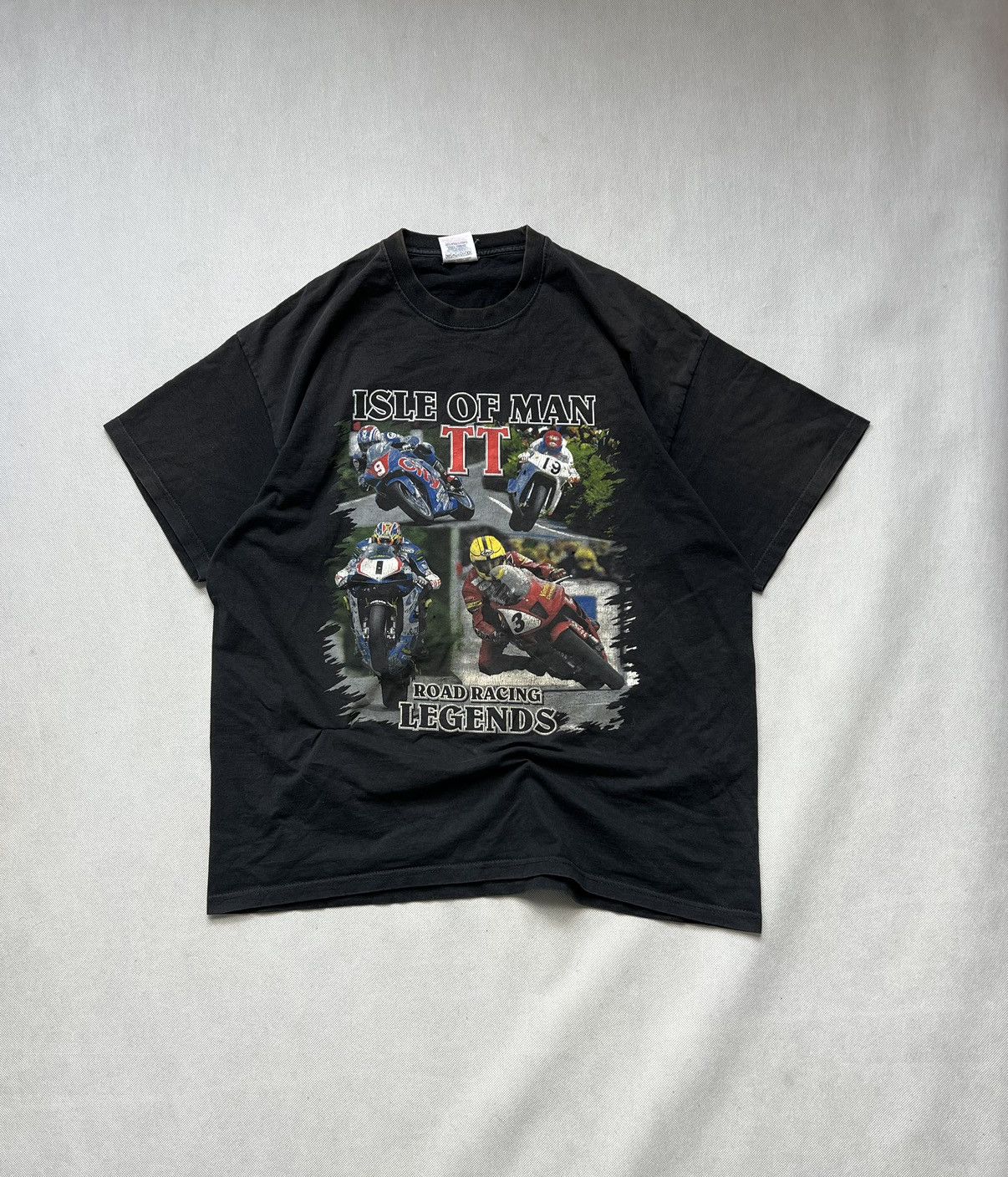 NASCAR × Vintage Tshirt Isle Of Man TT Road Racing Legends Vintage Size US XL / EU 56 / 4 - 2 Thumbnail