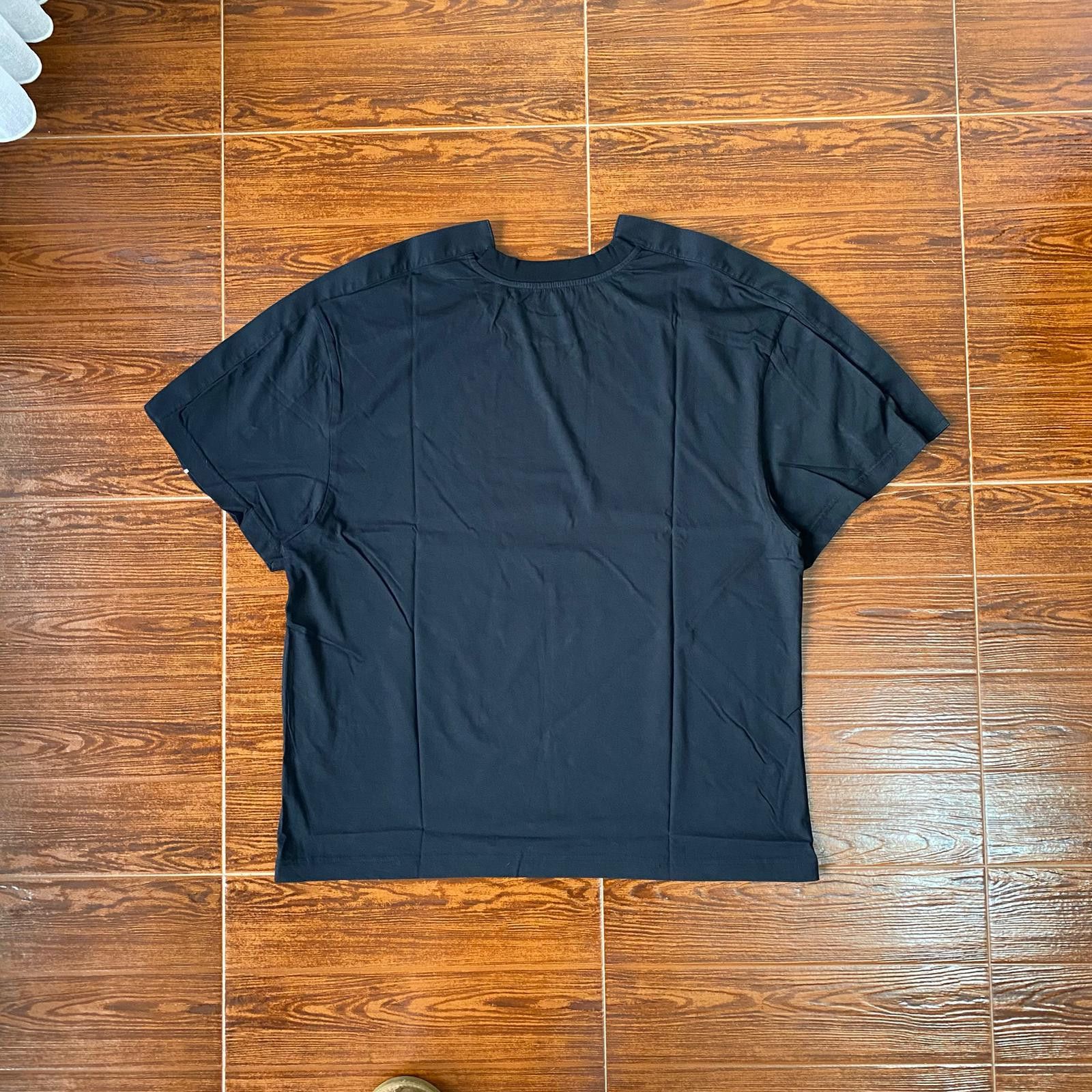Y/Project Black Embroidered Logo Snap Button Detail Oversized T-Shirt Size US XXS / EU 40 - 6 Thumbnail