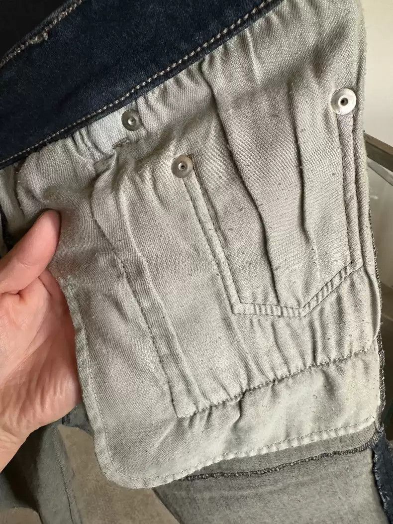 Rick Owens Rick Owens Men's denim stitching shorts-2507 Size US 32 / EU 48 - 4 Thumbnail