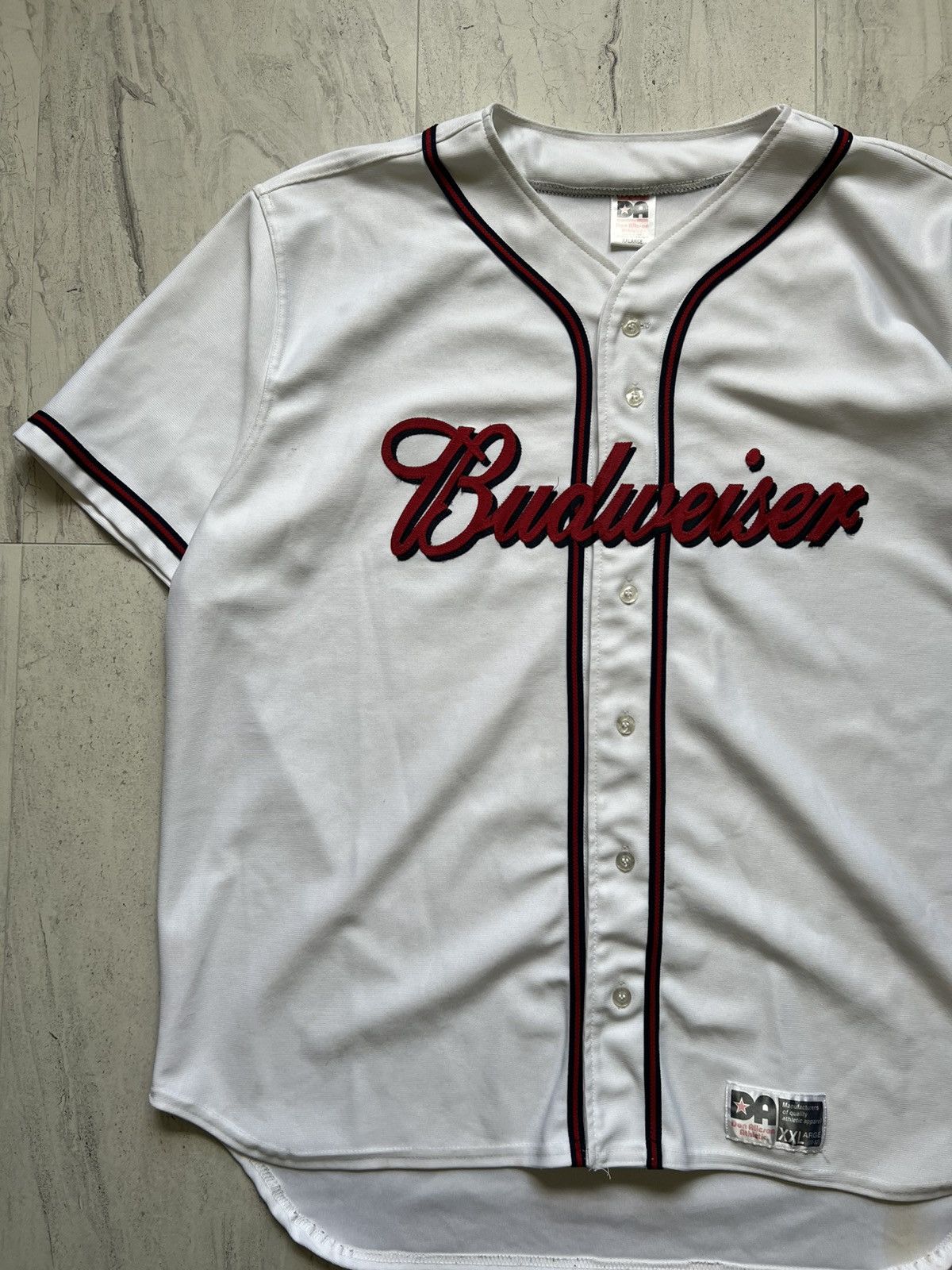 MLB Vintage MLB Budweiser Promo Rare Iconic Baseball Jersey Size US XXL / EU 58 / 5 - 1 Thumbnail