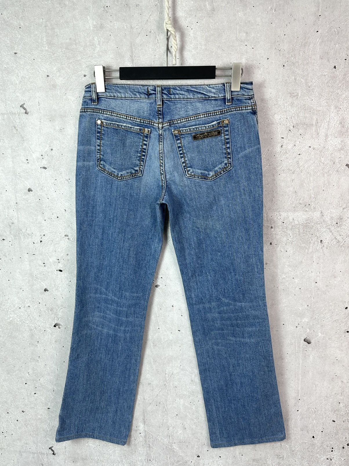 Roberto Cavalli Vintage Roberto Cavalli Blue Washed Cotton Women’s Jeans Size 32" / US 10 / IT 46 - 1 Thumbnail