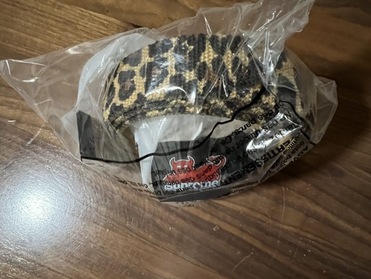 image of Supreme/toy Machine Webbing Belt Leopard Print Ss24 Week 4, Men's