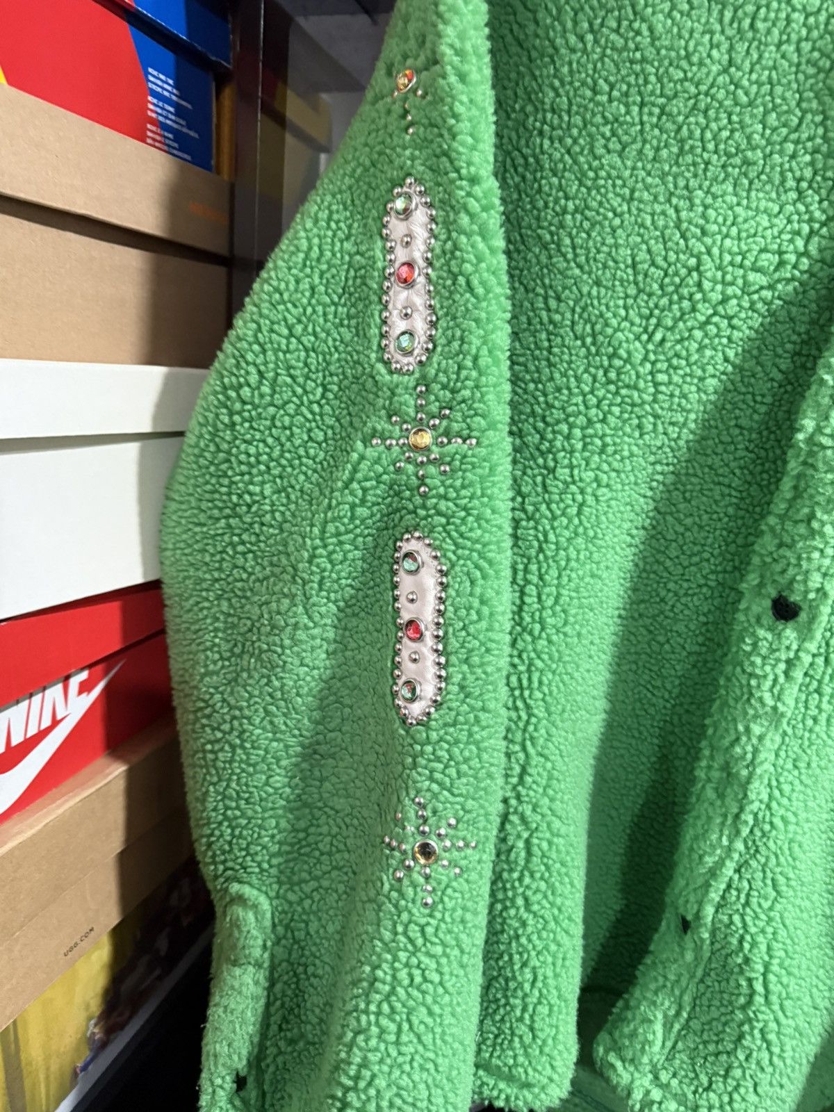 MNML MNML Sherpa Green Jacket Size Medium Size US M / EU 48-50 / 2 - 2 Thumbnail
