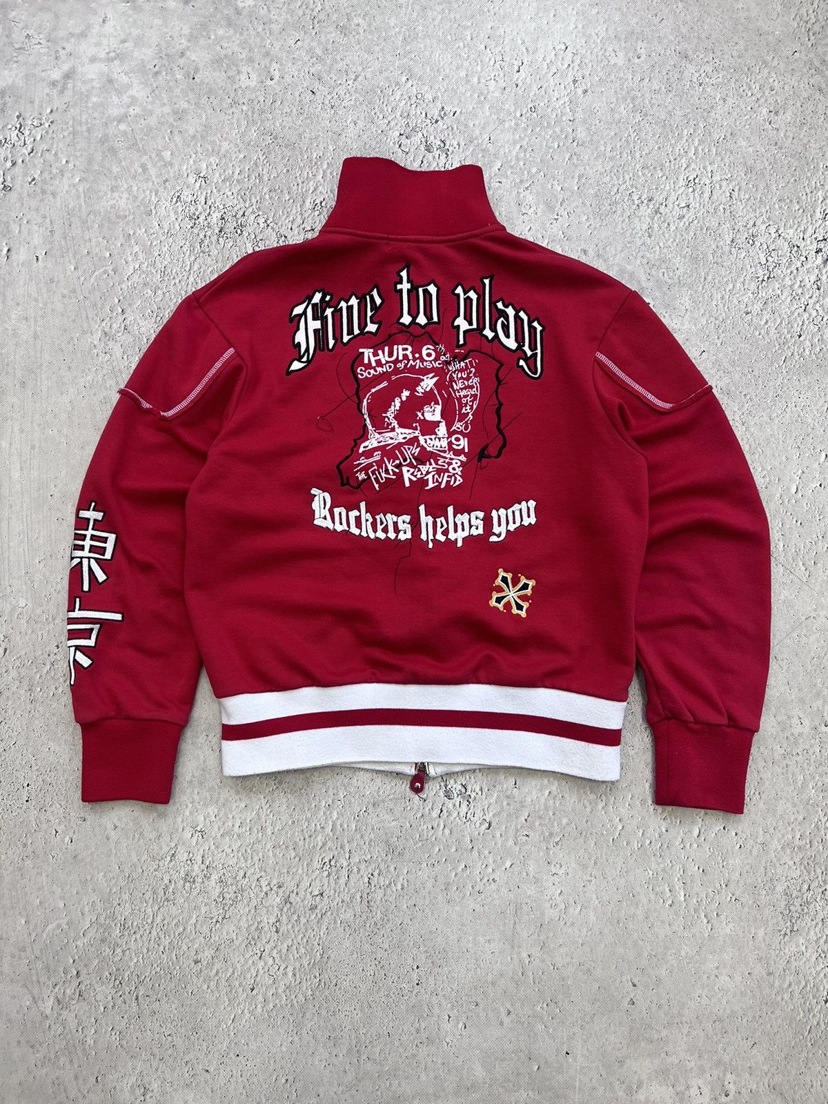 Christian Audigier × Ed Hardy × Vintage Ed Hardy style black zip hoodie Christian Audiger Size US M / EU 48-50 / 2 - 8 Thumbnail