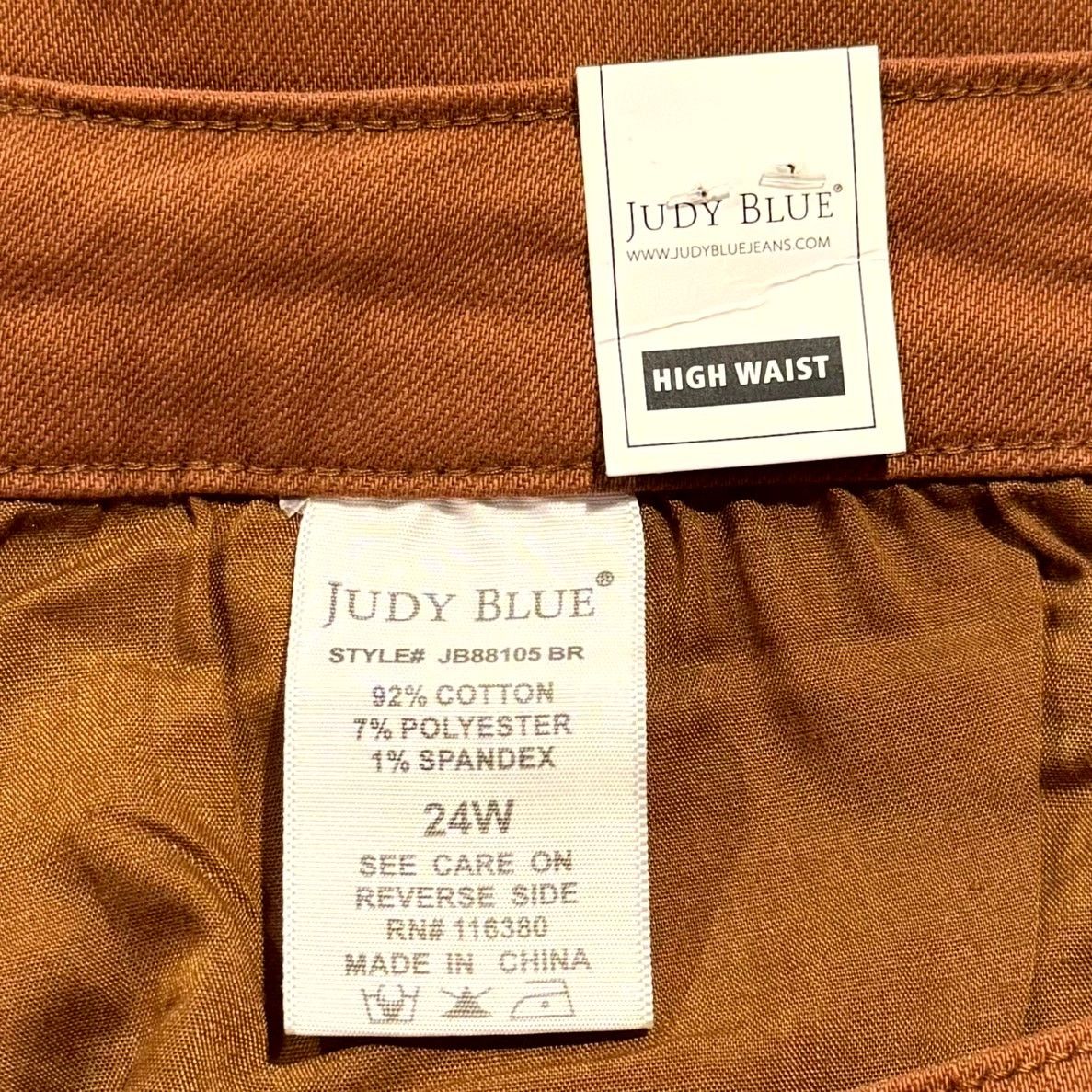 Judy Blue NWT Judy Blue Jeans Woodland Brown High Rise Slim Fit 24W Size 42" / US 20 - 4 Thumbnail