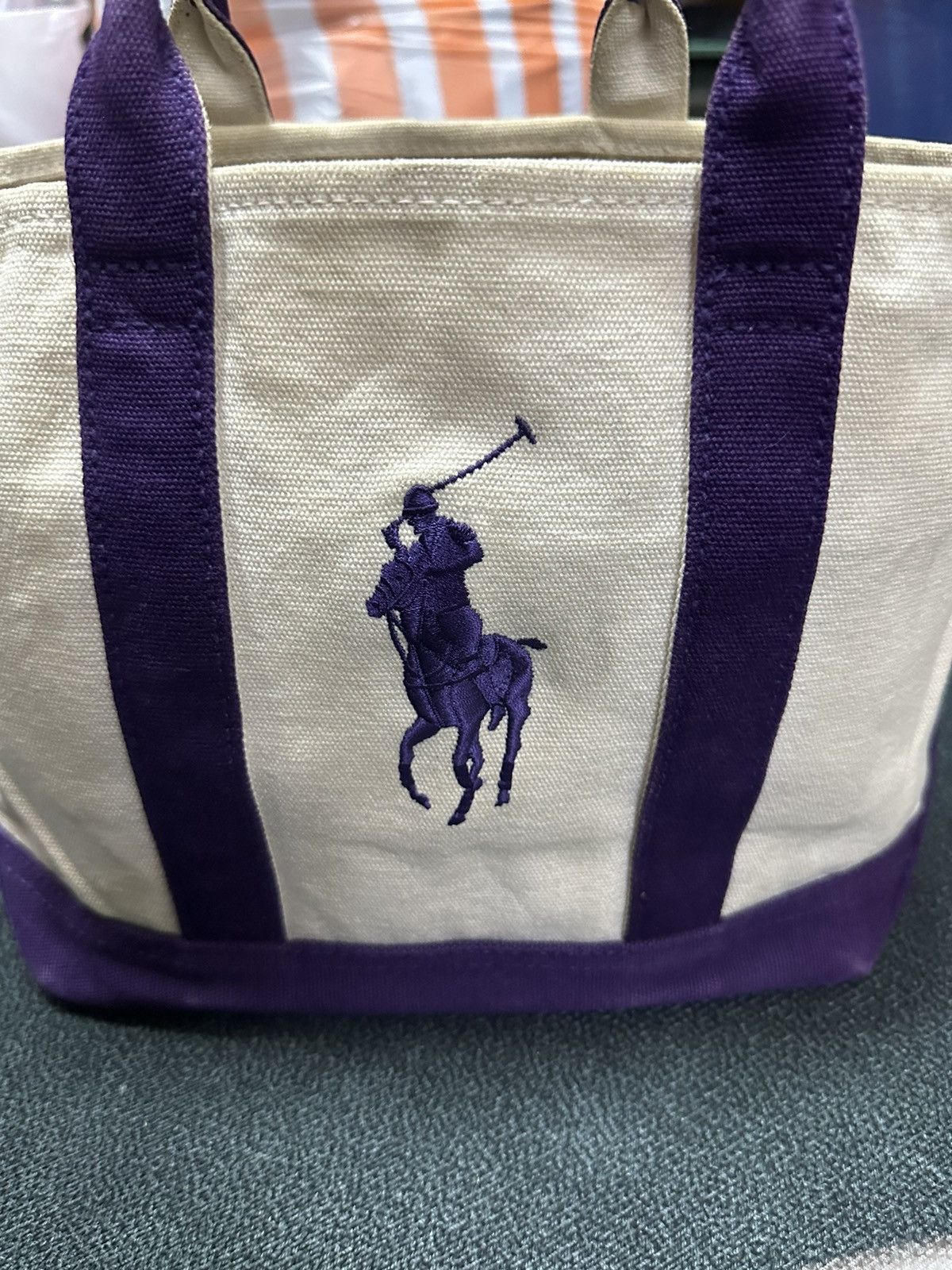 Polo Ralph Lauren Vintage Polo big pony canvas tote bag Size ONE SIZE - 5 Thumbnail