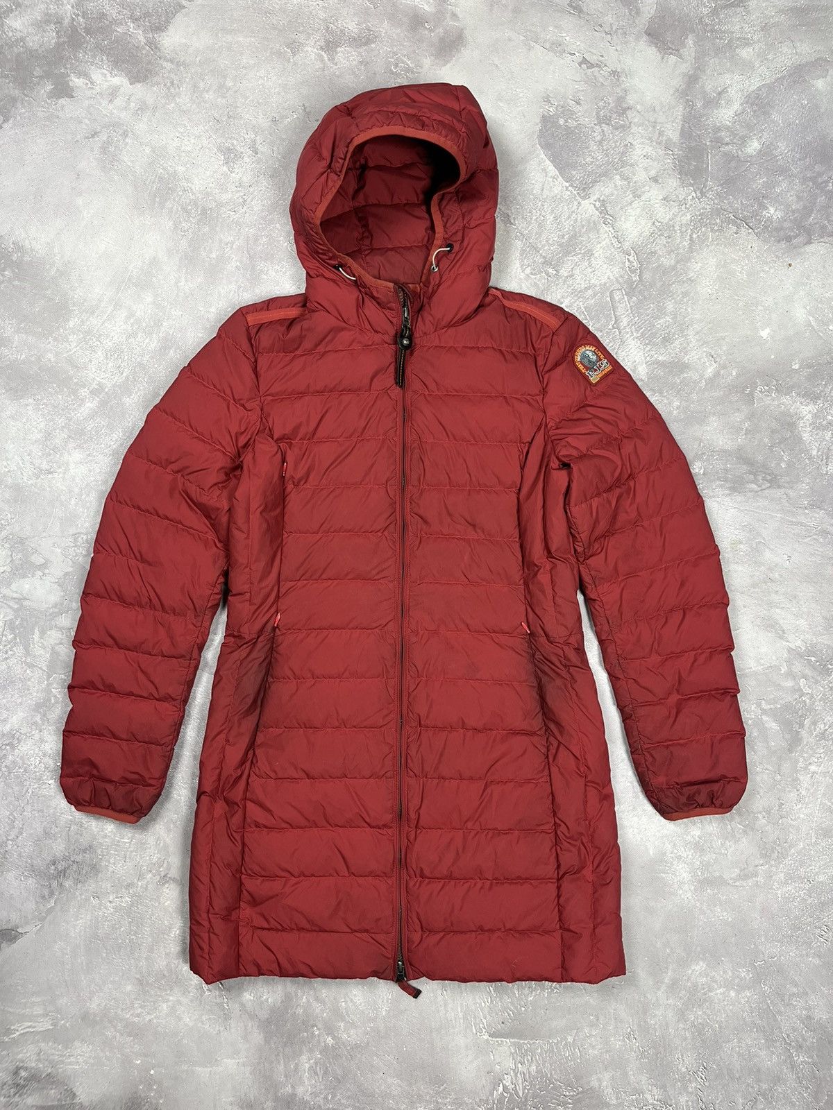 Parajumpers ❤️ Parajumpers Micro Down Super Lightweight Long Jacket Red Size M / US 6-8 / IT 42-44 - 1 Thumbnail
