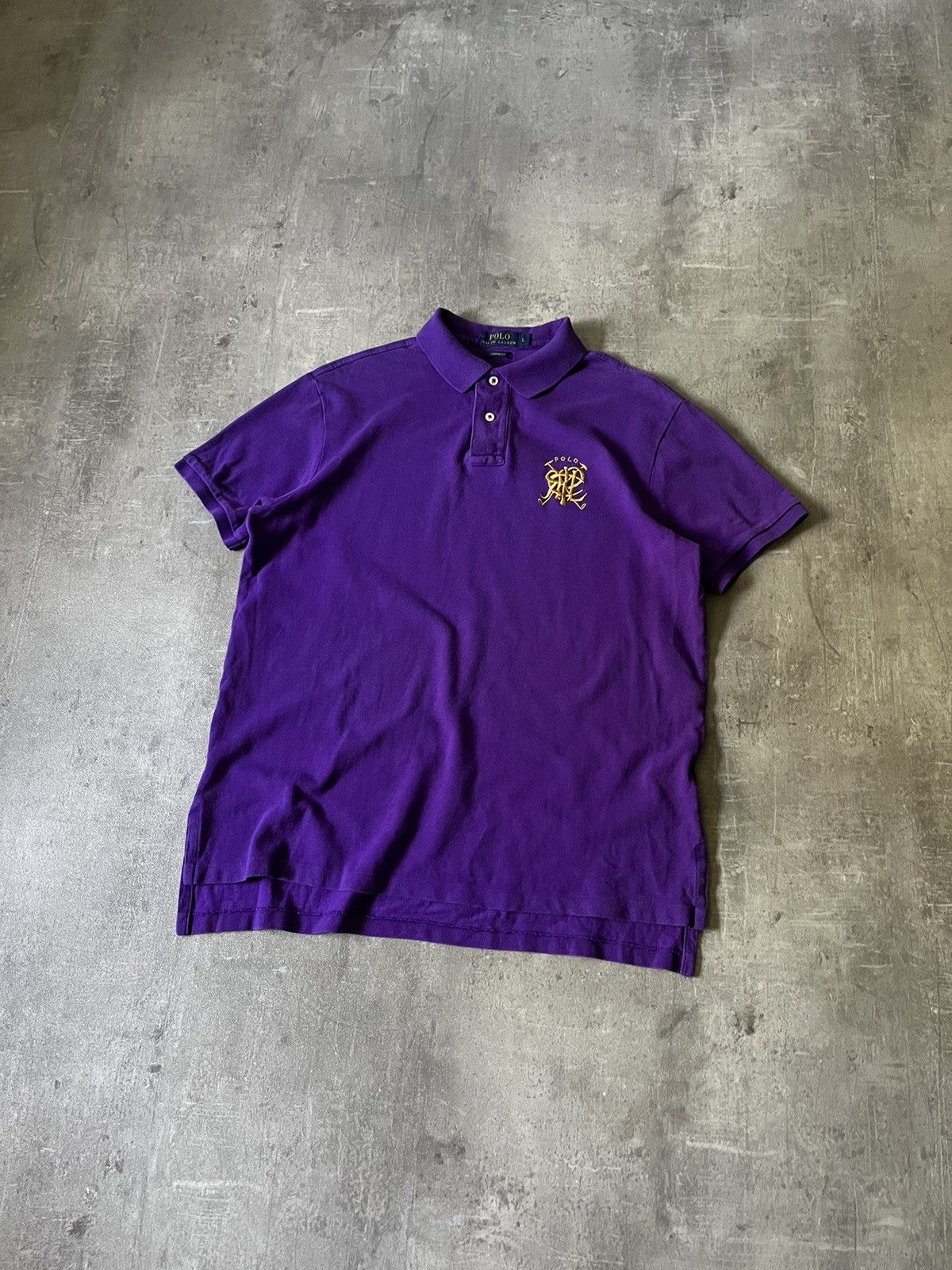 Polo Ralph Lauren × Vintage Vintage Polo Ralph Lauren purple basic polo T-shirt Size US L / EU 52-54 / 3 - 1 Thumbnail