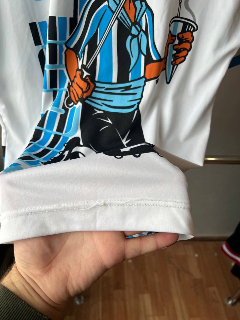 Vintage 90’S FBA GREMIO 1903 DESIGN MASCOT SOCCER JERSEY ROVIL SZ L Size US L / EU 52-54 / 3 - 17 Thumbnail