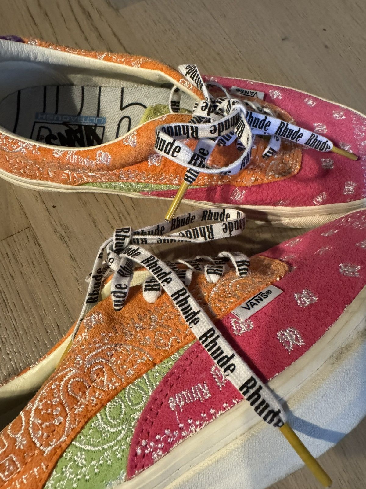 Rhude × Vans VANS x RHUDE sneakers shoes size US8 study all photos descri Size US 8 / EU 41 - 4 Thumbnail