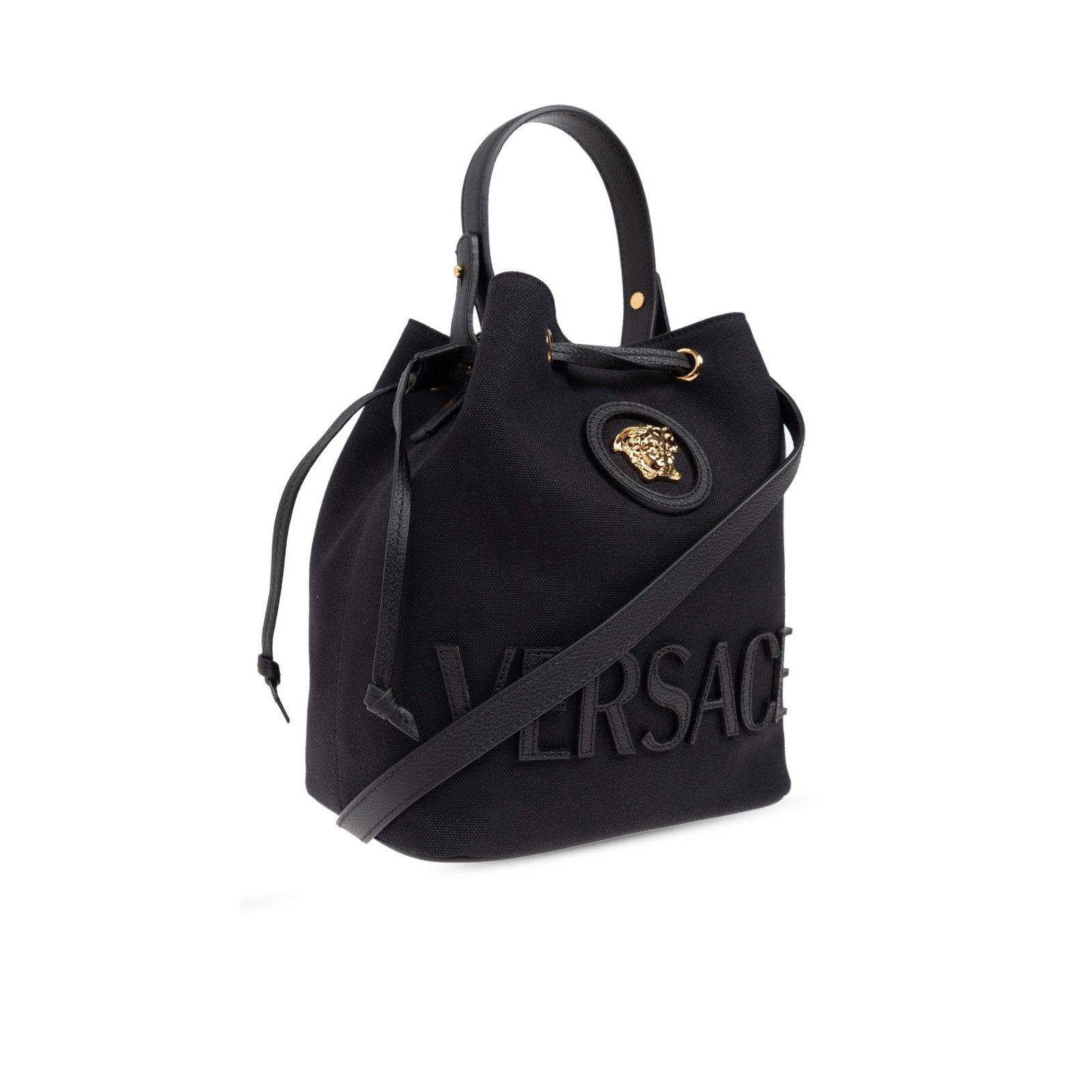 Versace VERSACE Black Leather Top Handle Bag New & Authentic Size ONE SIZE - 3 Thumbnail
