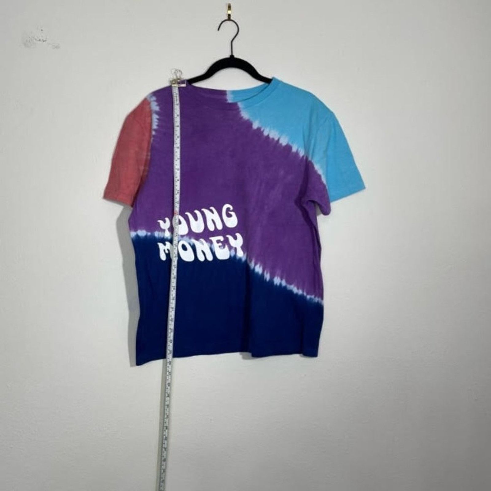 American Eagle Outfitters American Eagle X Young Money Purple Red Tie Dye T-Shirt Size M / US 6-8 / IT 42-44 - 3 Thumbnail