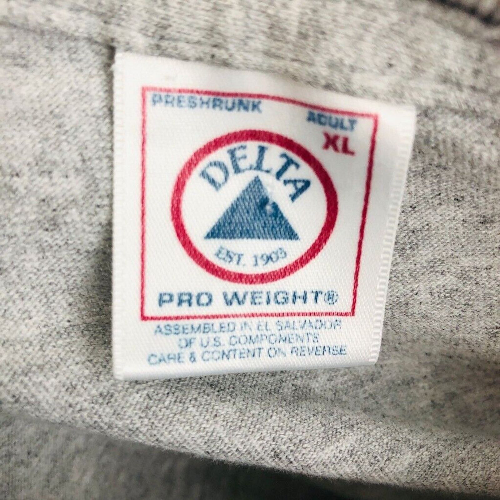 Delta Open 24 Hours Bank Of Dad Vintage T Shirt Gray Heathered XL Size US XL / EU 56 / 4 - 7 Thumbnail