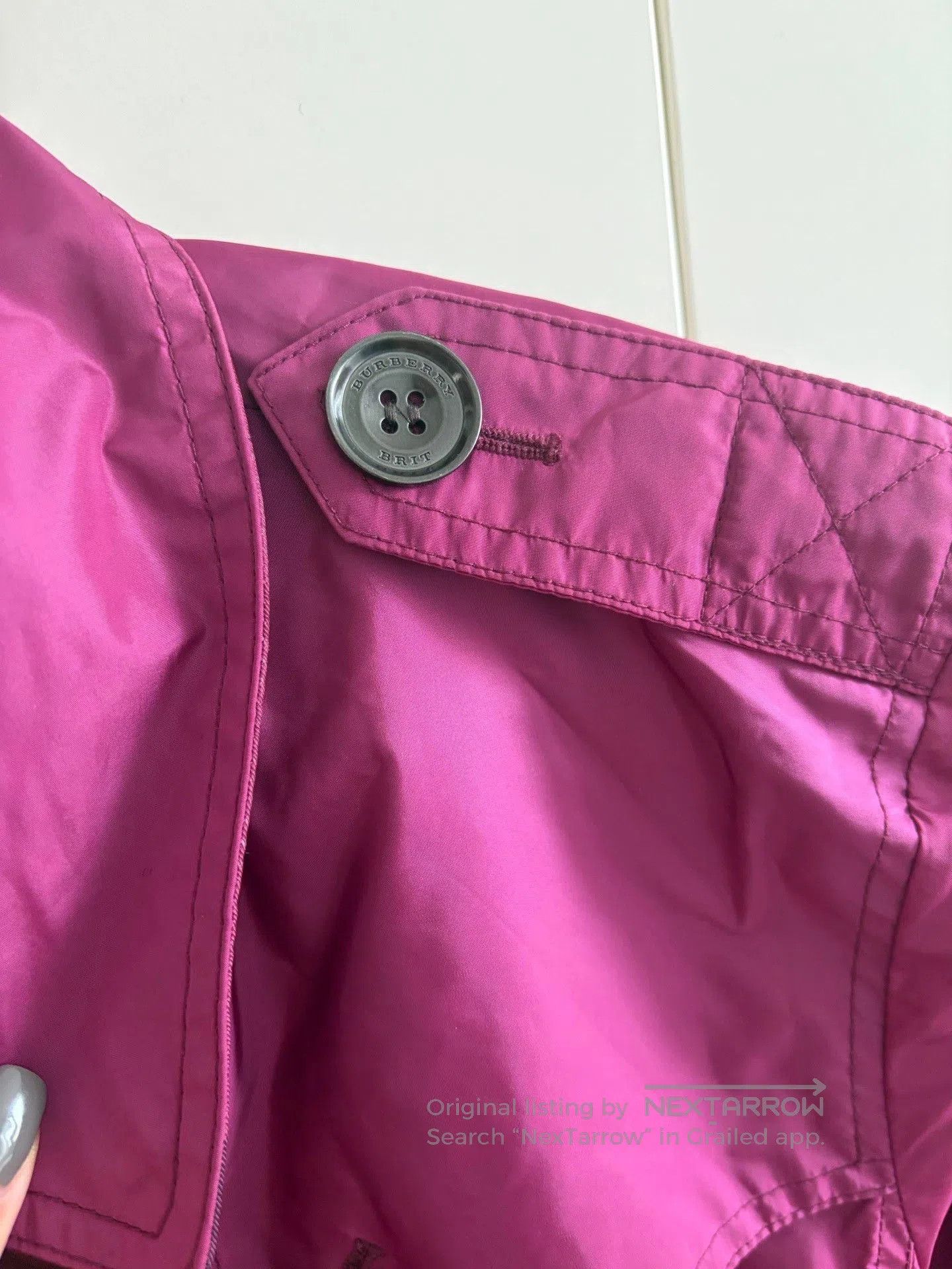 Burberry Burberry Pink Lightweight Trench Coat. Size M / US 6-8 / IT 42-44 - 4 Thumbnail