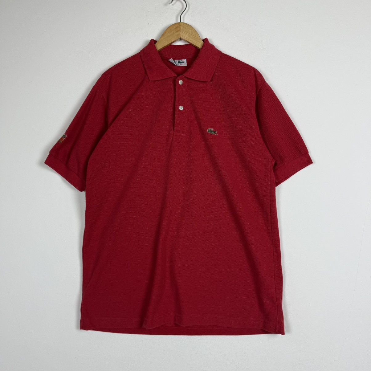 Lacoste Chemise Lacoste Red Polo Tee Made in France Size US M / EU 48-50 / 2 - 1 Thumbnail