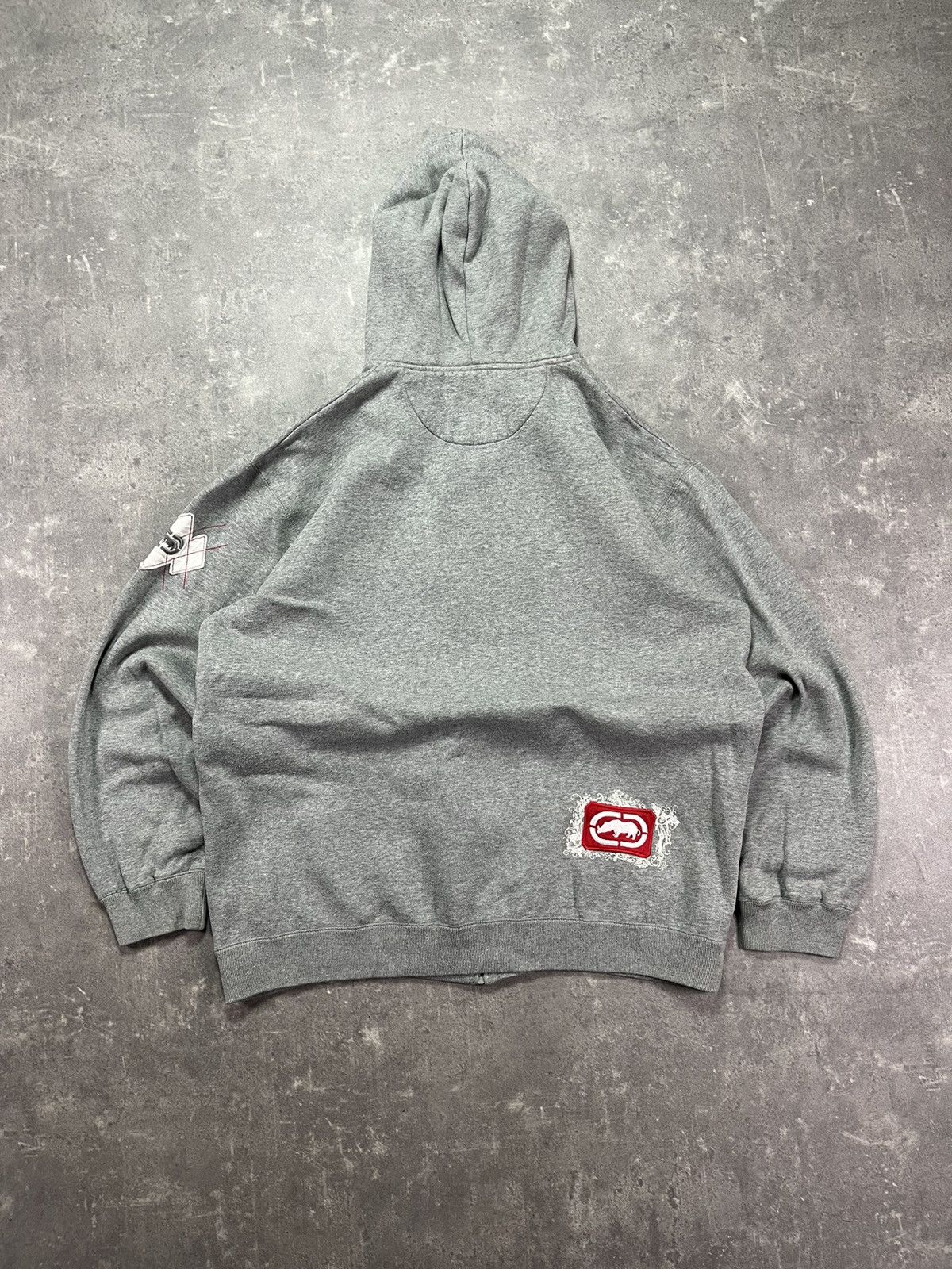 Ecko Unltd. Ecko Unltd Big Tattoo Print Logo Baggy Zip Hoodie XL XXL Size US XL / EU 56 / 4 - 2 Thumbnail
