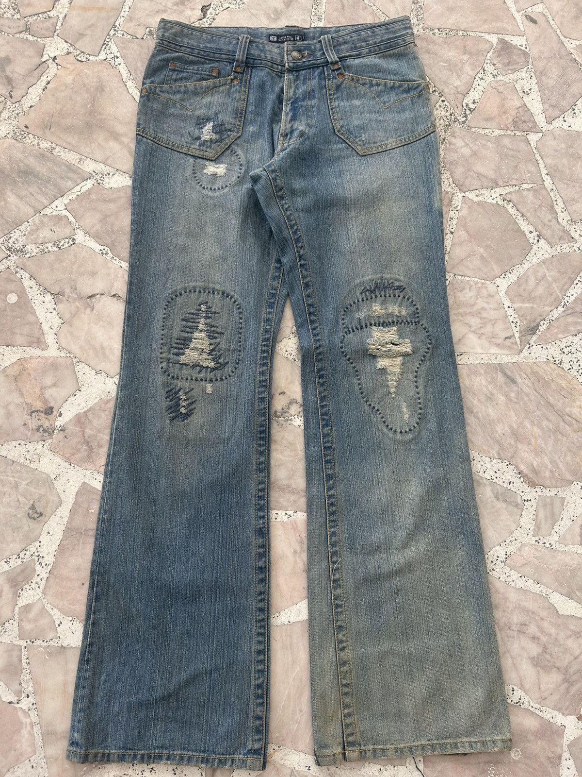 Japanese Brand Custom Culture Patchwork Denim Vintage Size US 30 / EU 46 - 2 Thumbnail