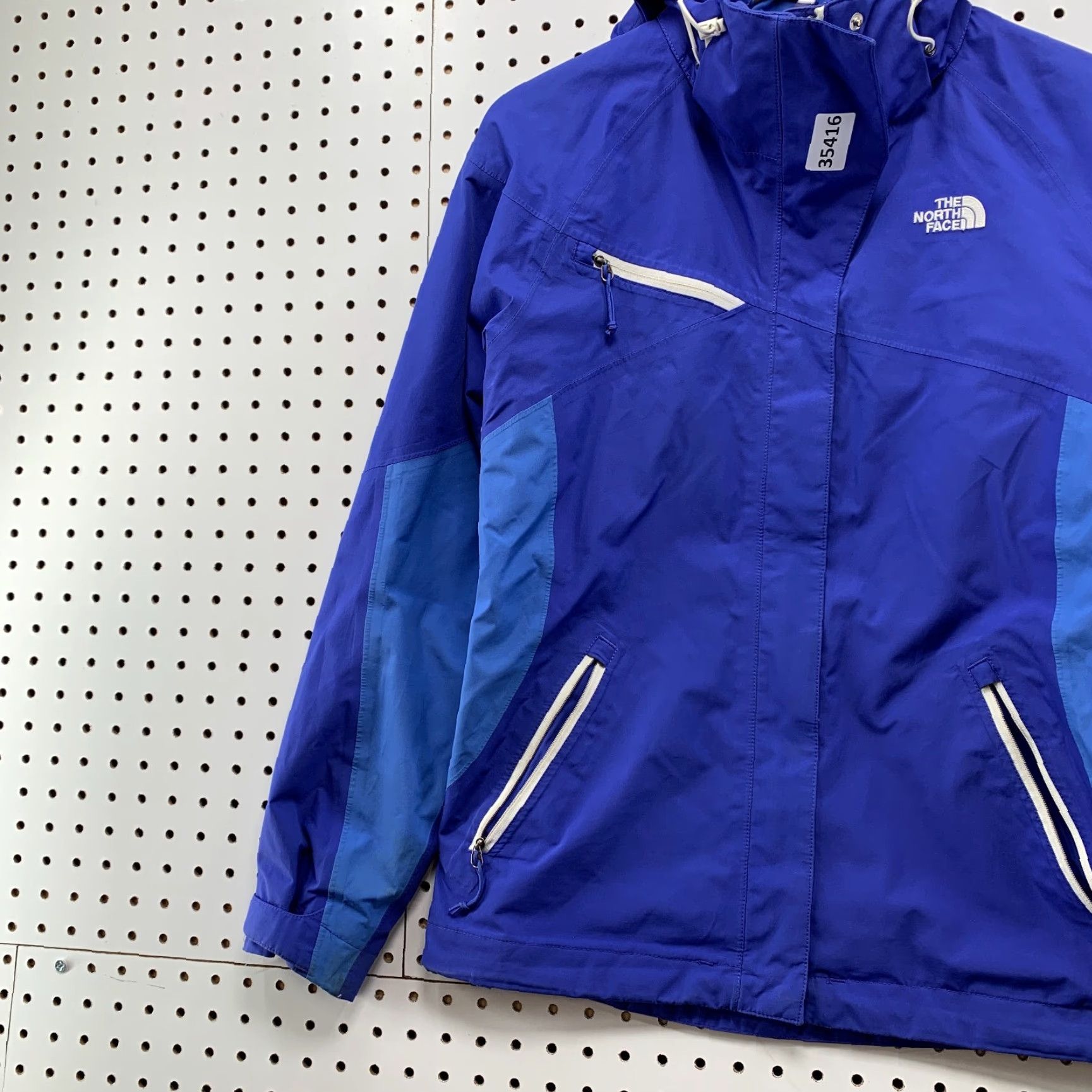 The North Face The North Face Hyvent Hooded Windbreaker Jacket Womens Small Blue Hoodie 19x26 Size S / US 4 / IT 40 - 3 Thumbnail