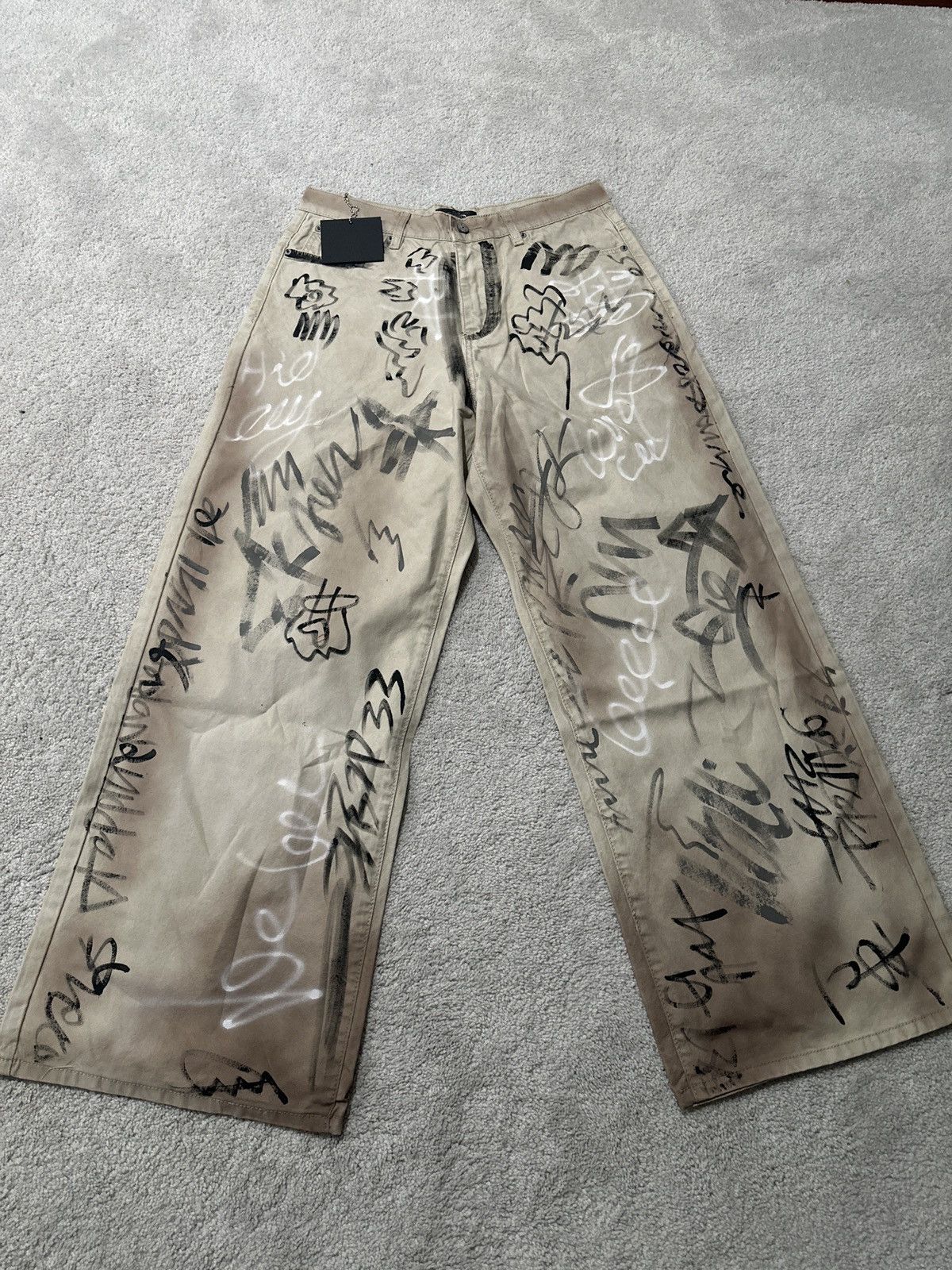 Happy Memories Don’t Die Graffiti Chino Pants