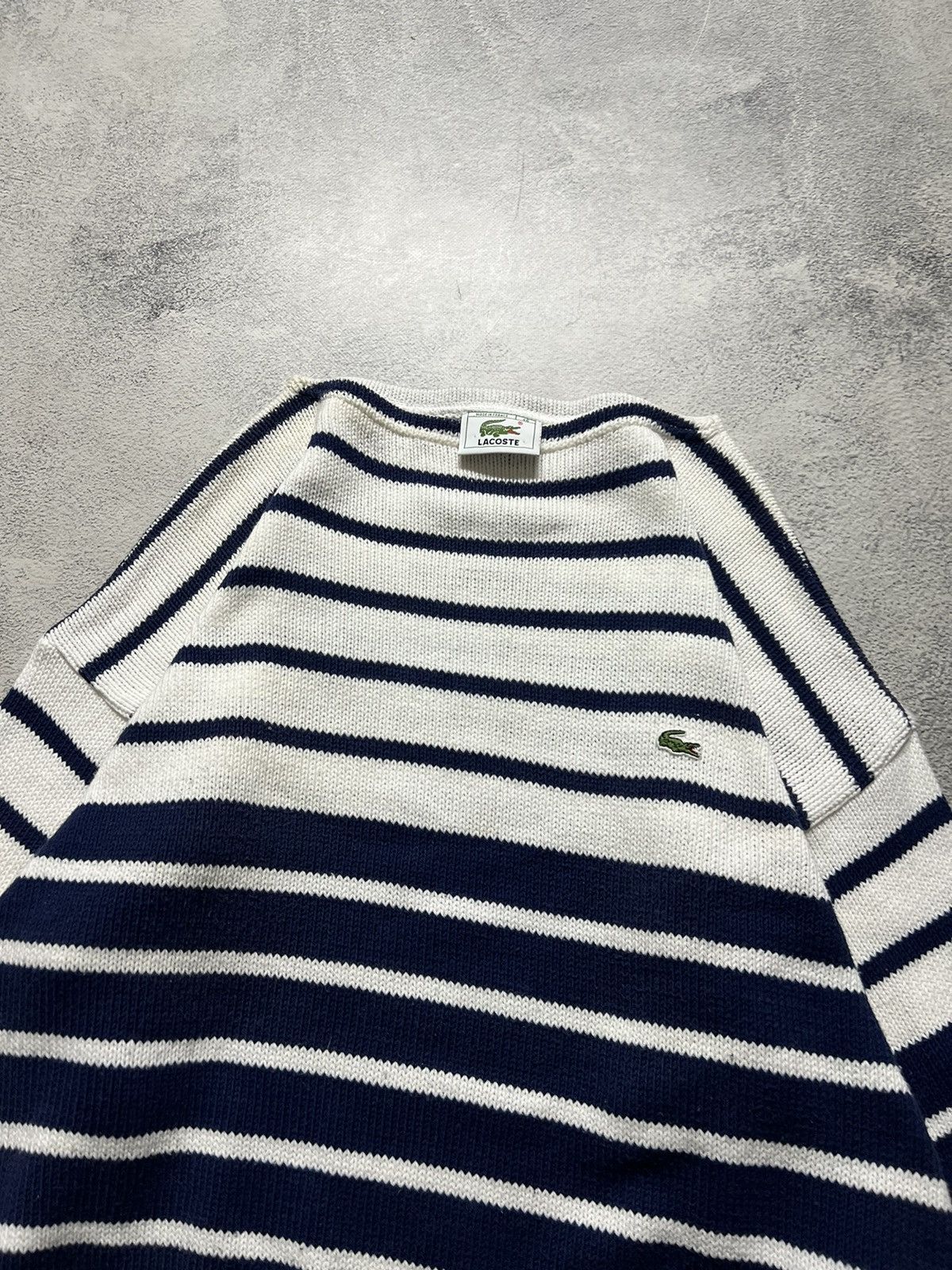 Lacoste × Vintage Vintage Y2k Lacoste Striped Oversized Sweater 90’s Size US M / EU 48-50 / 2 - 4 Thumbnail