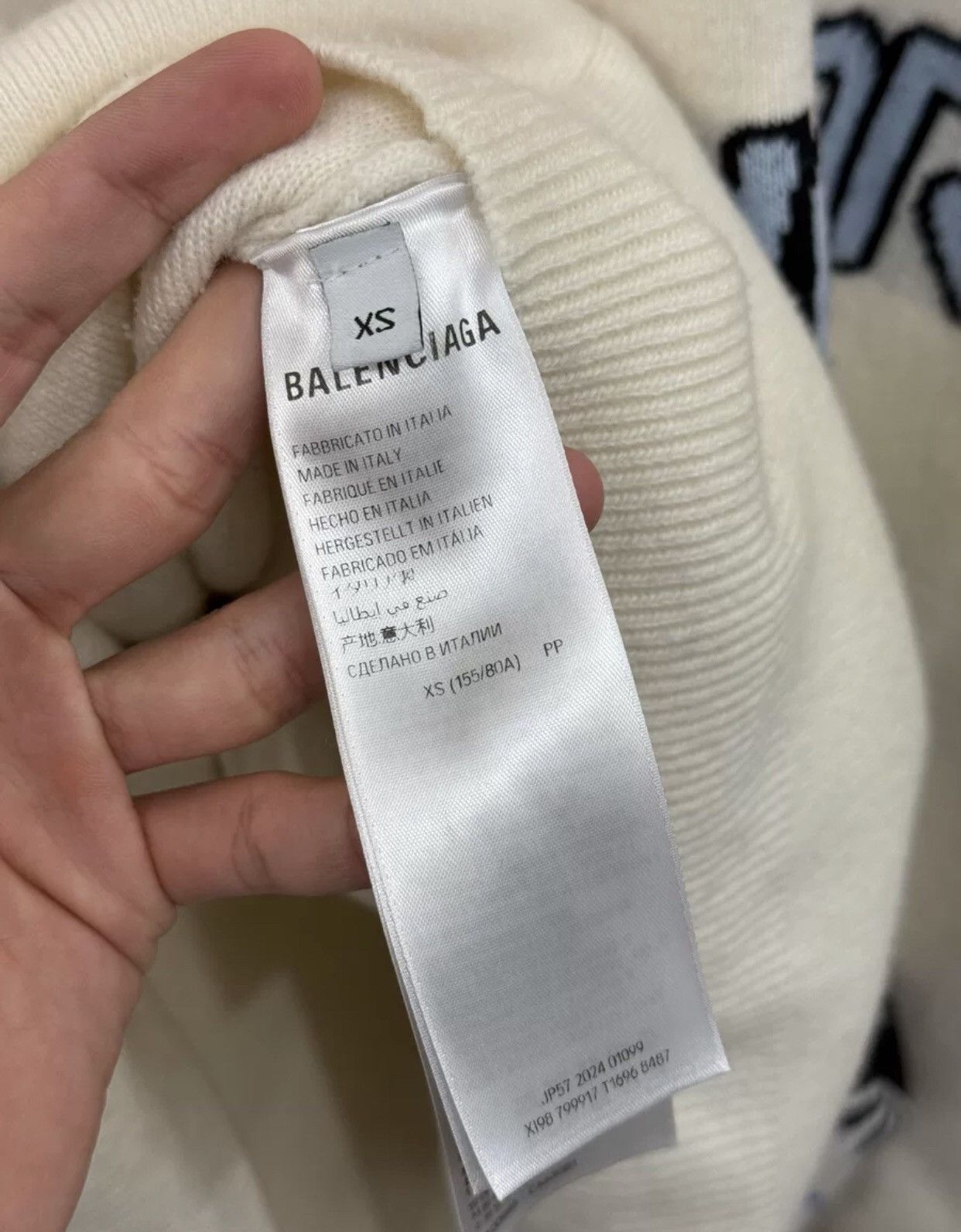 Balenciaga Balenciaga FW24 SKIWEAR High Neck Long Sleeve Sweater 241 Size US XS / EU 42 / 0 - 10 Thumbnail