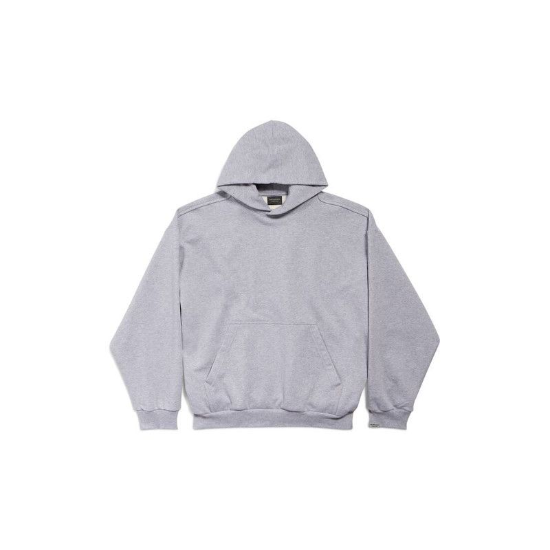 Balenciaga o1bcso1str1125 Patch Garde-robe Hoodie Medium Fit in Grey Size US XS / EU 42 / 0 - 1 Thumbnail