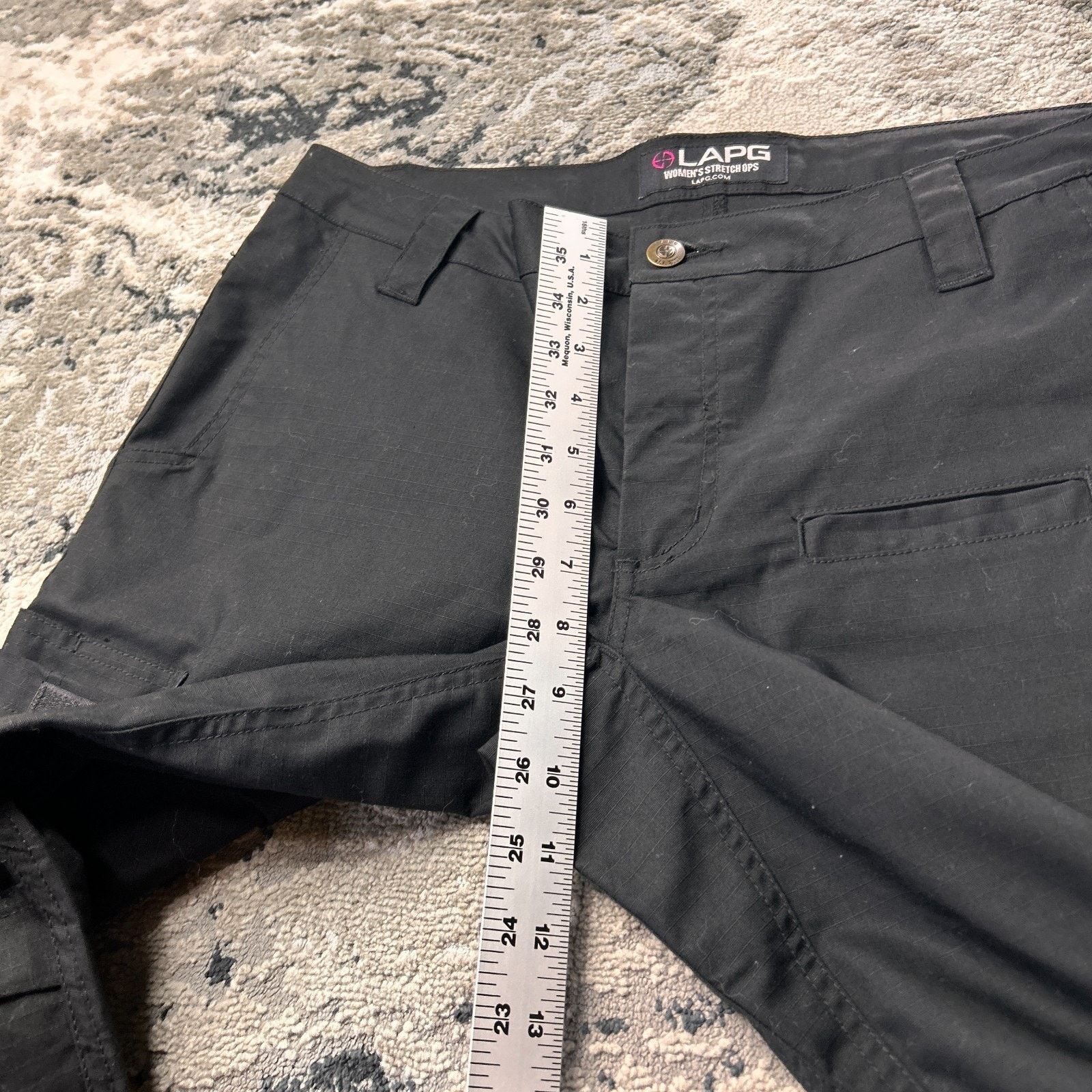 & Other Stories LAPG Police Gear Core Cargo Pants Womens 12 Black Ripstop S Size 24" / US 00 / IT 34 - 5 Thumbnail