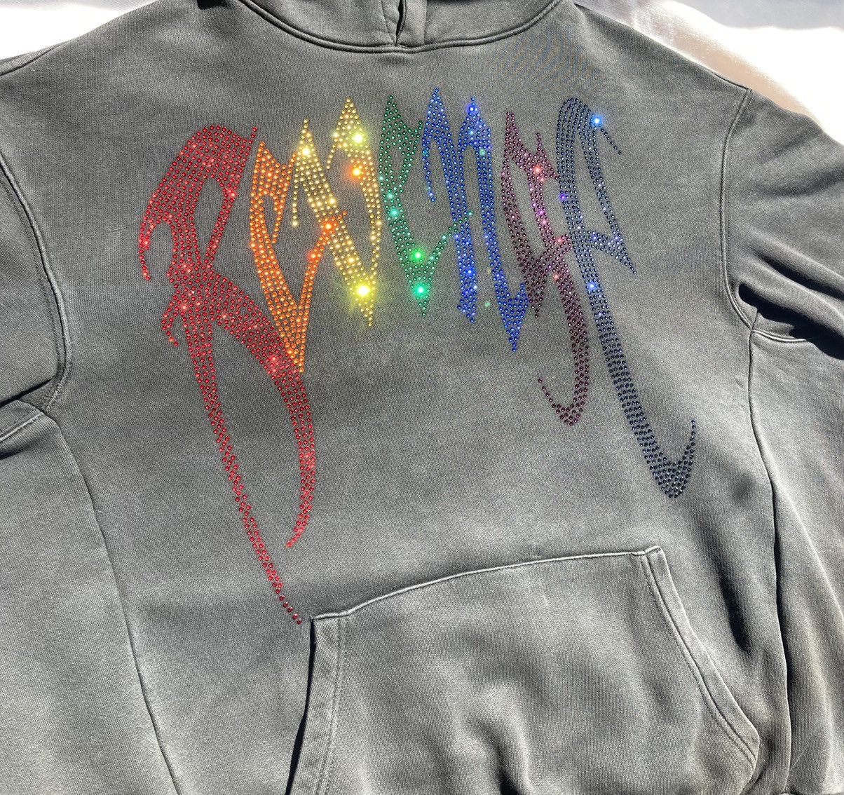 Revenge × Swarovski *SOLD* Revenge Swarovski 2018 Hoodie ‘rainbow’ *rare* Size US M / EU 48-50 / 2 - 6 Thumbnail