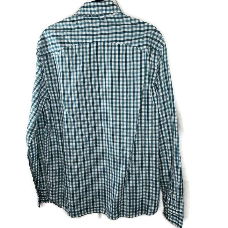 Levi's Levi's Pearl Snap Modern Western Teal White Plaid Shirt M Size US M / EU 48-50 / 2 - 8 Thumbnail