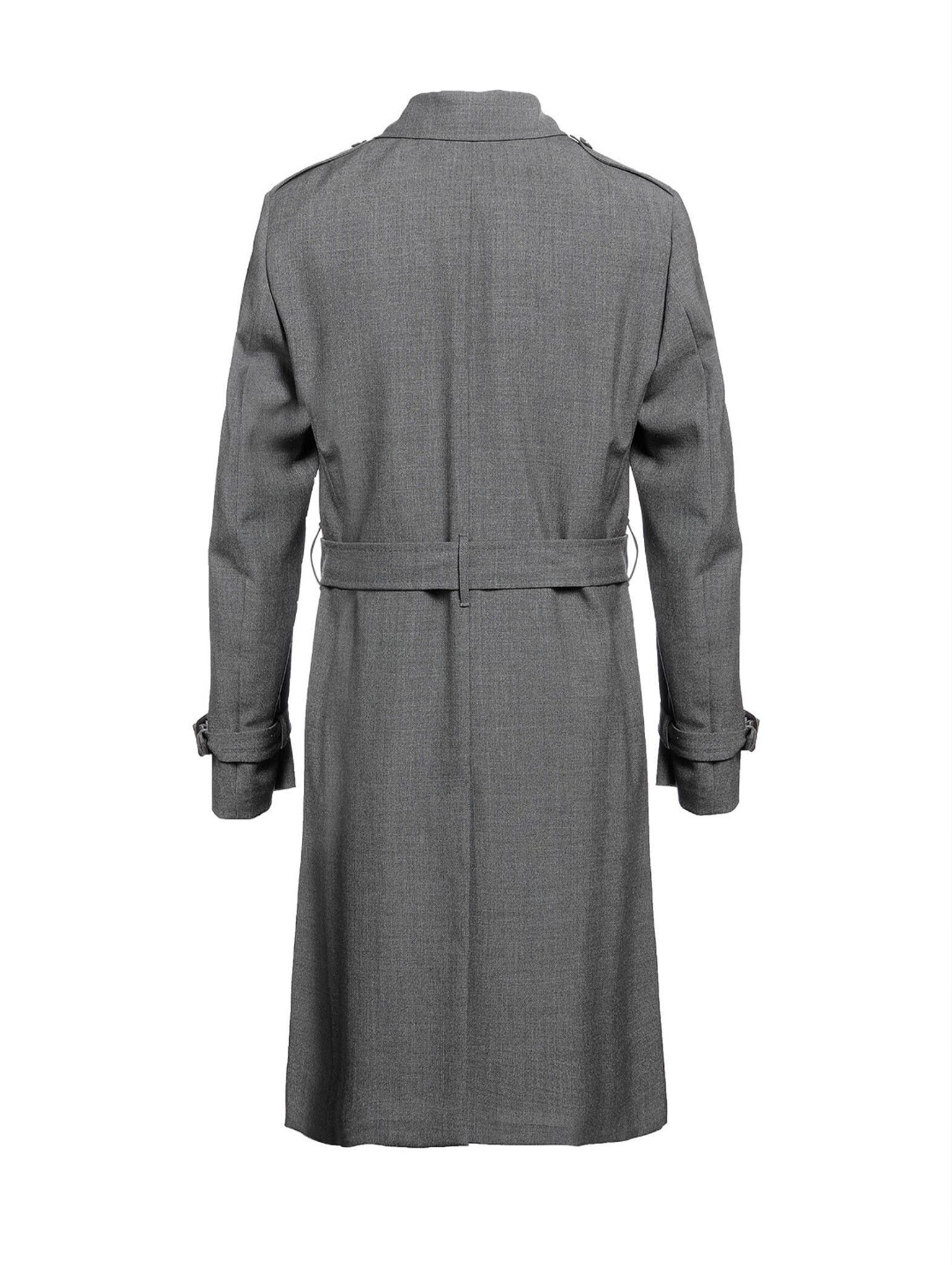 Lardini Mohair Wool Double-Breasted Trench Coat Size US M / EU 48-50 / 2 - 2 Thumbnail